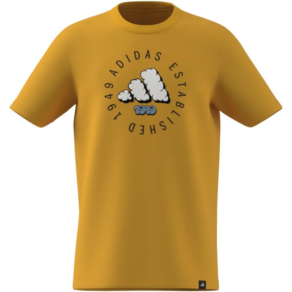 Unisex Kids Fun Graphic T-Shirt, Yellow, , large image number 12