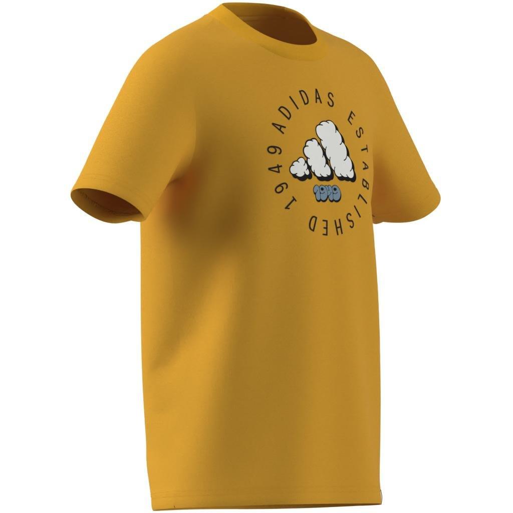 Unisex Kids Fun Graphic T-Shirt, Yellow, , large image number 14