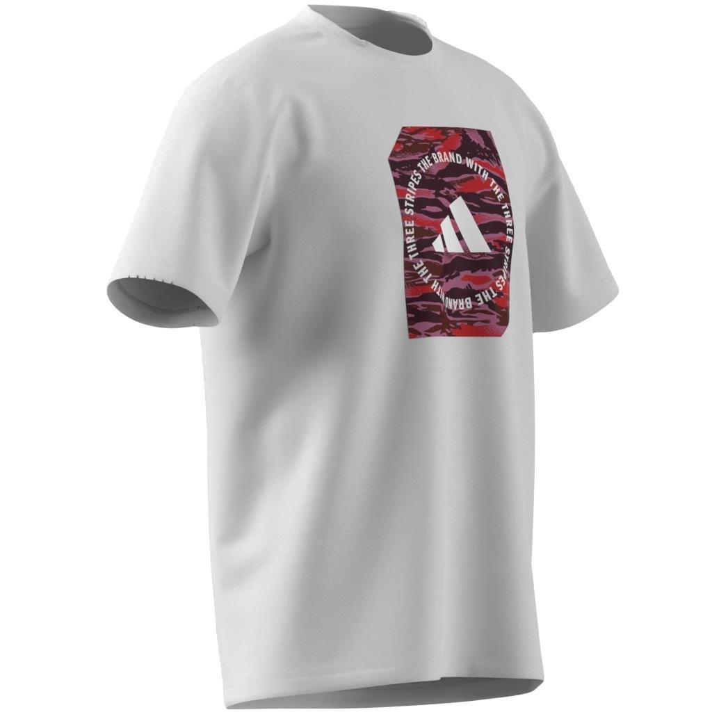 Camo Shape Graphic T-Shirt, White, A701_ONE, large image number 6