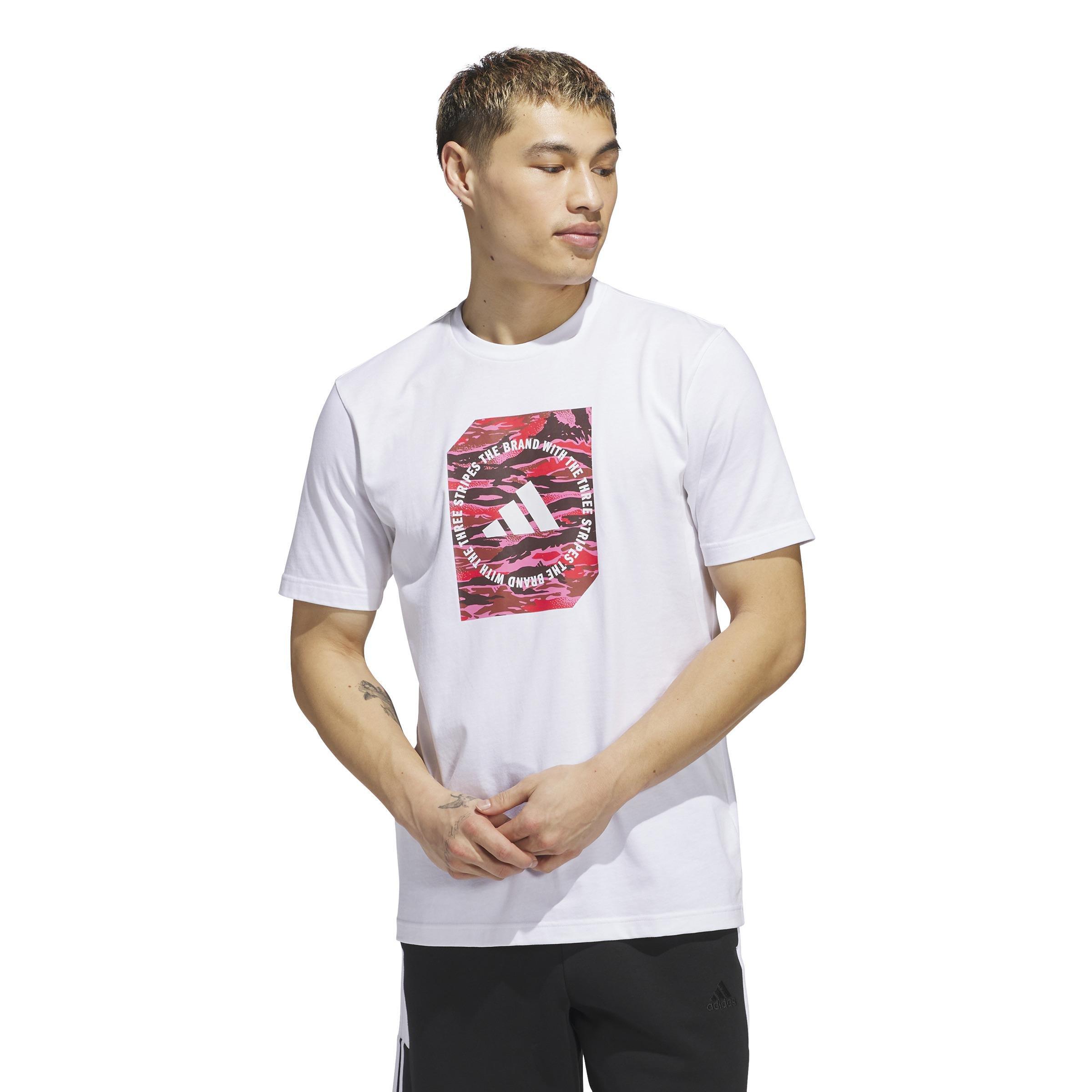 Camo Shape Graphic T-Shirt, White, A701_ONE, large image number 10