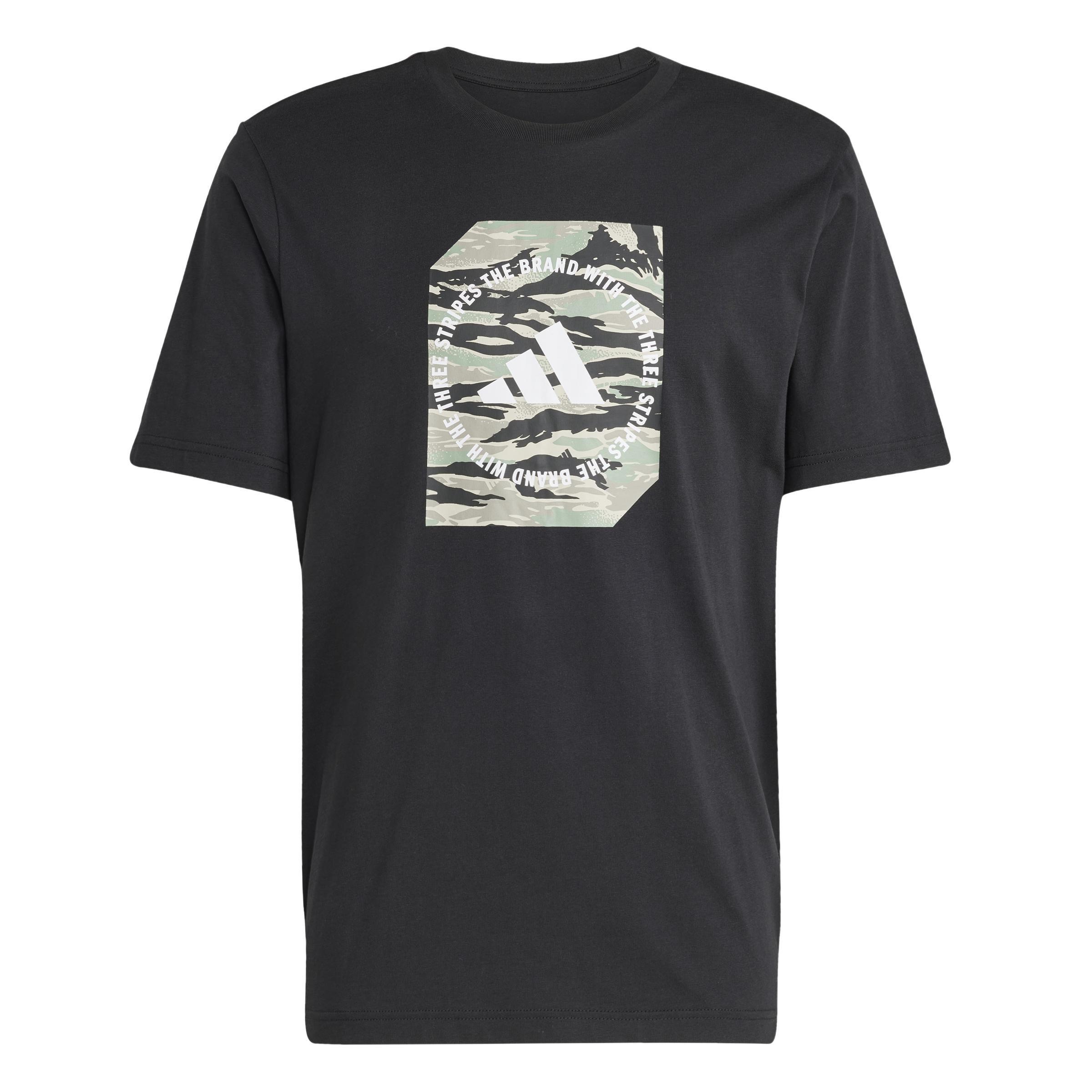 Camo Shape Graphic T-Shirt, Black, A701_ONE, large image number 0