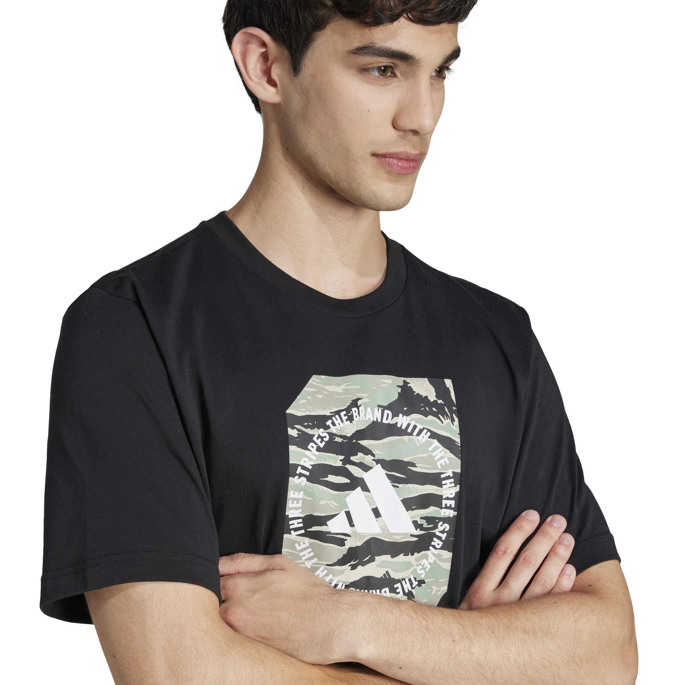 Camo Shape Graphic T-Shirt, Black, A701_ONE, large image number 3