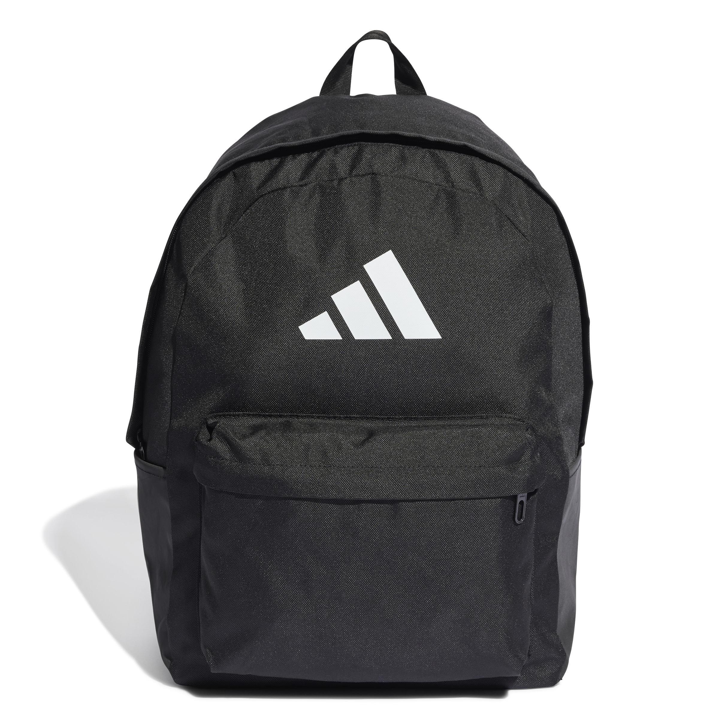 Unisex Classic 3 Bar Logo Backpack, Black, A701_ONE, large image number 0