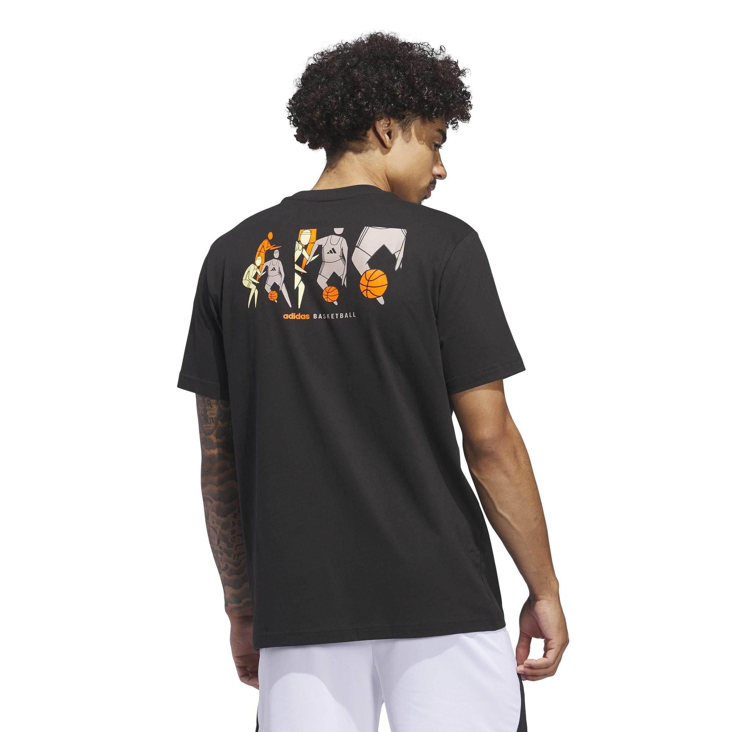 Hoops for All Graphic Tee, Black, A701_ONE, large image number 2