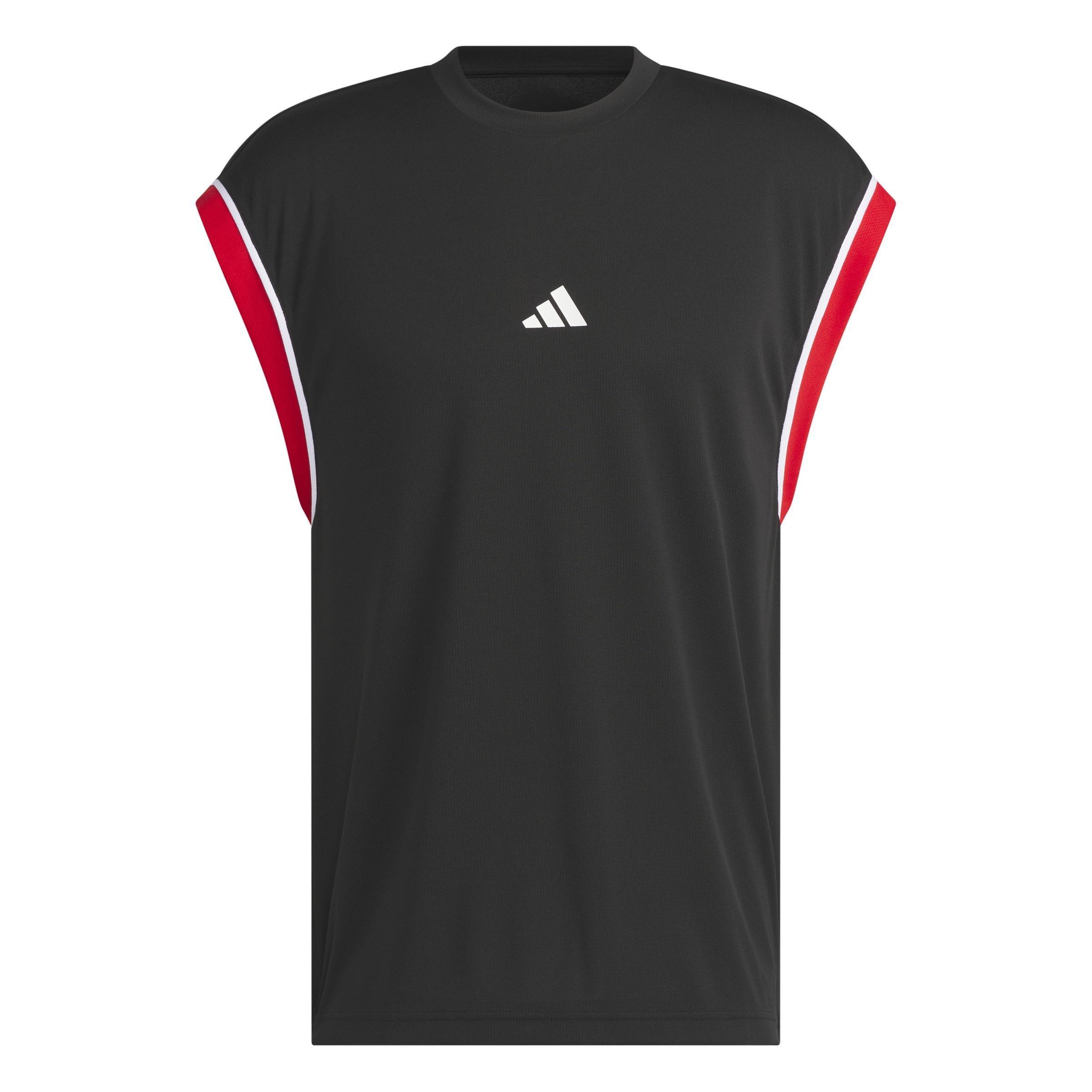 adidas Basketball All-World Sleeveless Tank Top, Black, , large image number 1