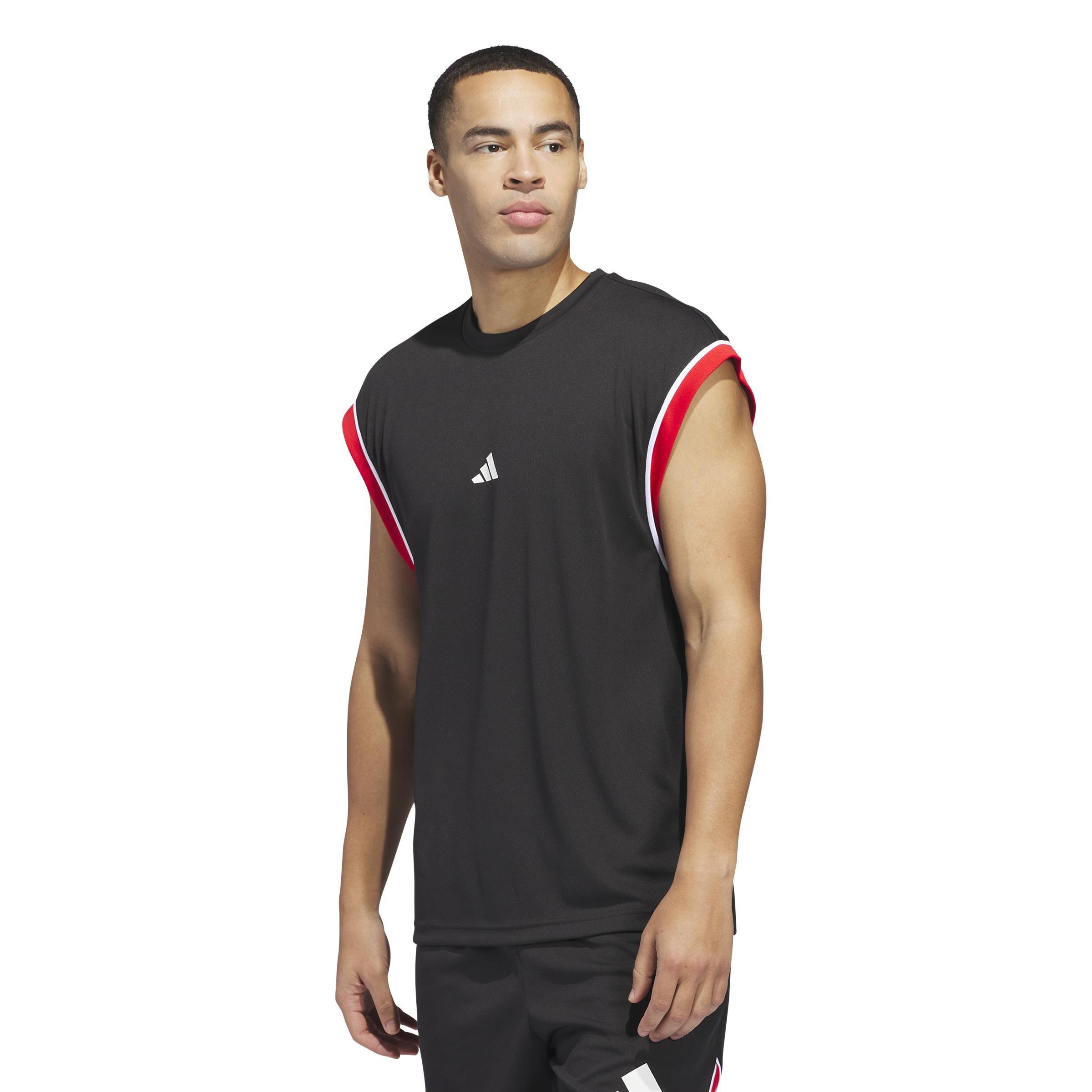 adidas Basketball All-World Sleeveless Tank Top, Black, , large image number 5