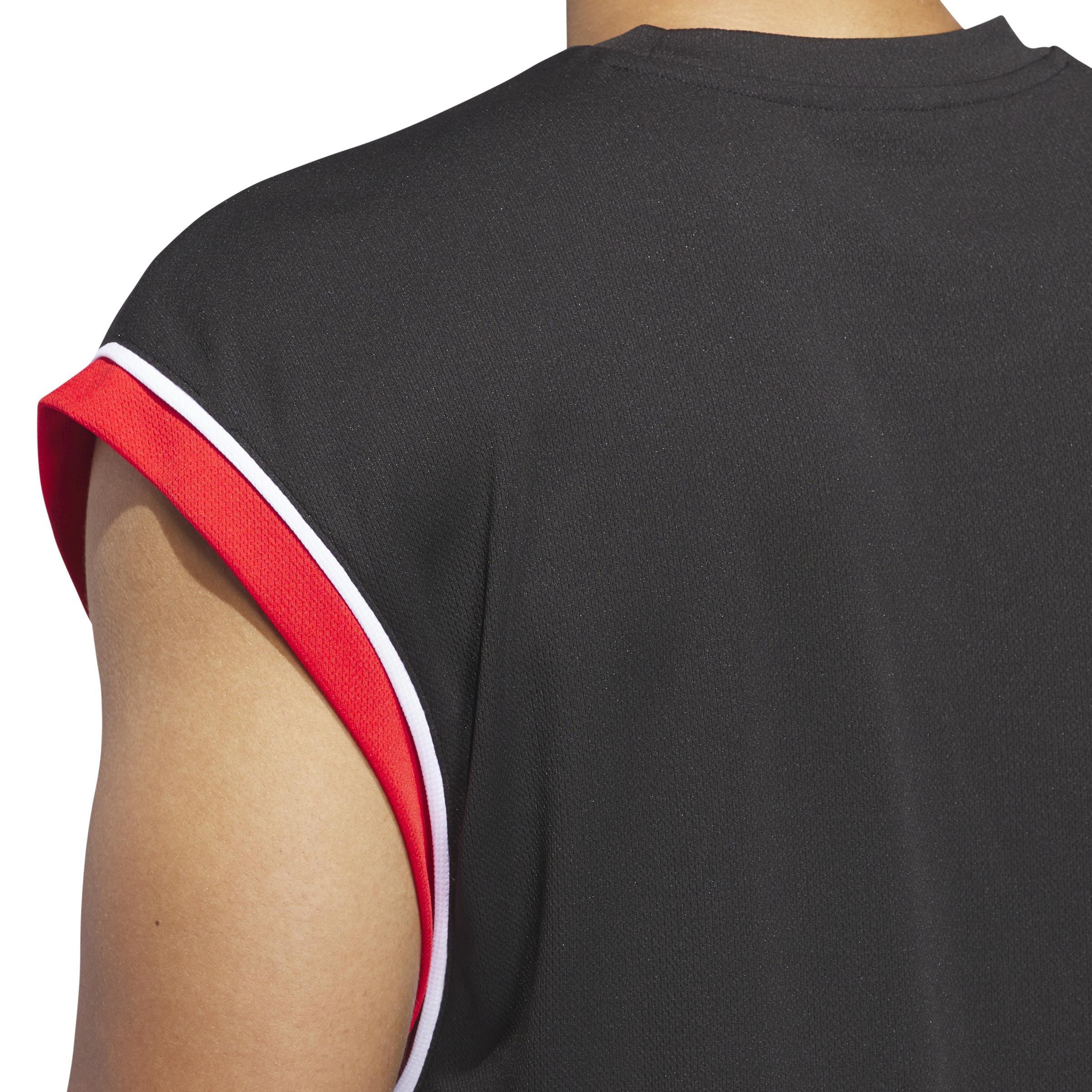 adidas Basketball All-World Sleeveless Tank Top, Black, A701_ONE, large image number 8