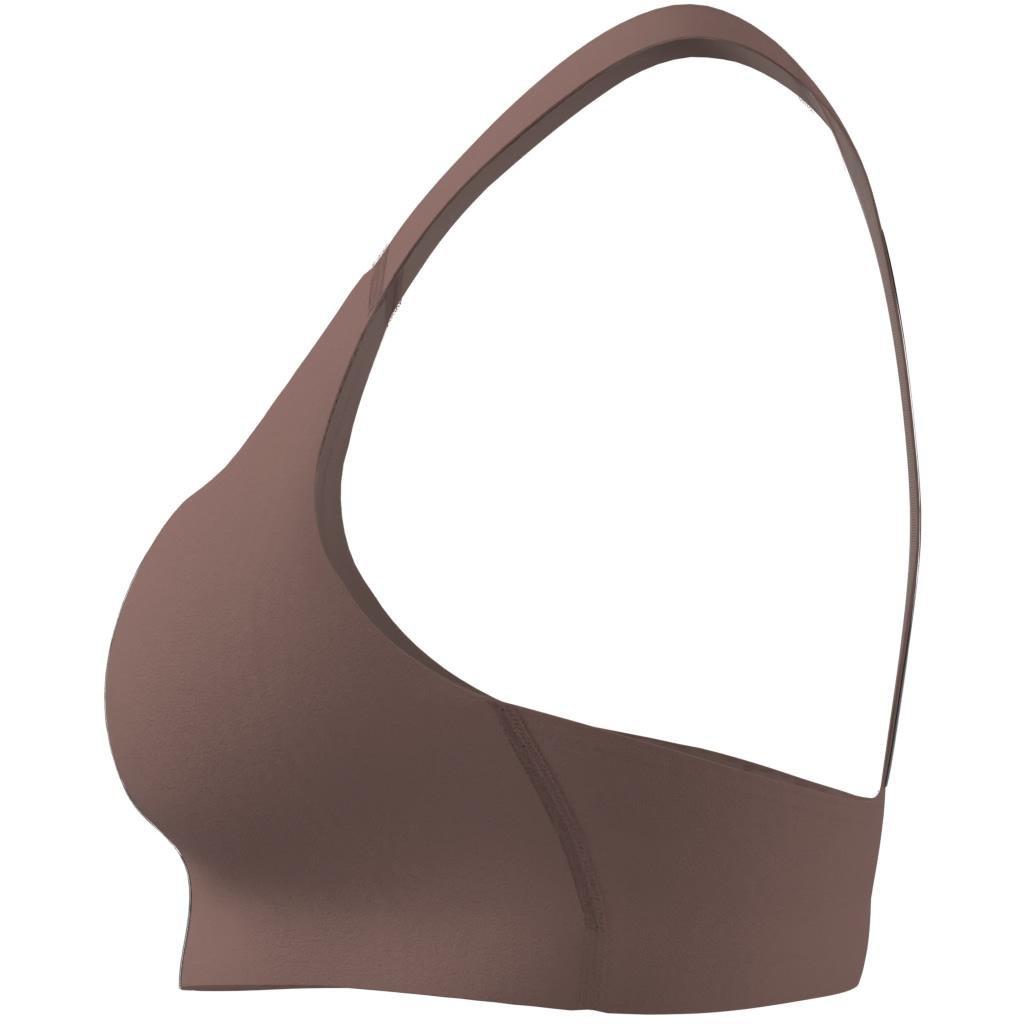 Powerimpact Training Medium-Support 3-Stripes Bra, Red, A701_ONE, large image number 6
