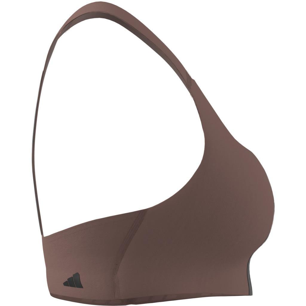 Powerimpact Training Medium-Support 3-Stripes Bra, Red, A701_ONE, large image number 12