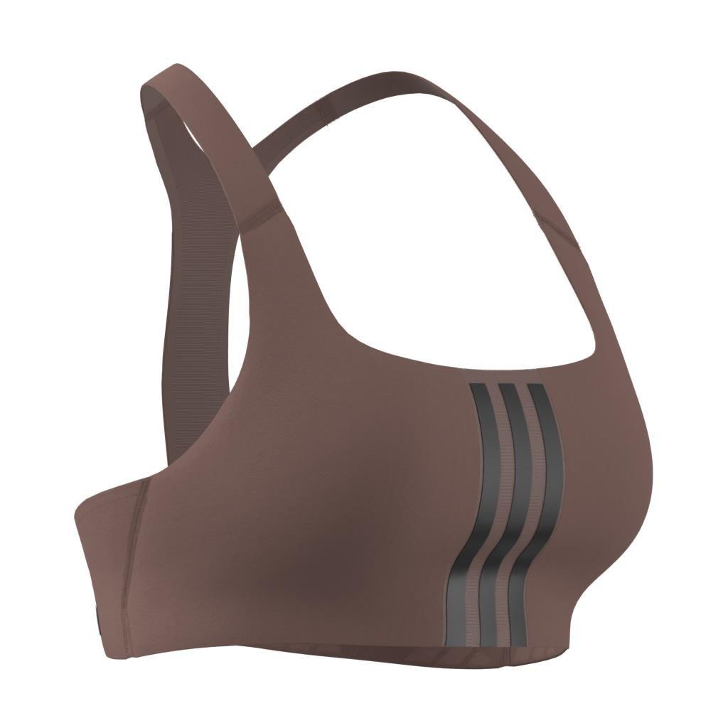 Powerimpact Training Medium-Support 3-Stripes Bra, Red, A701_ONE, large image number 14