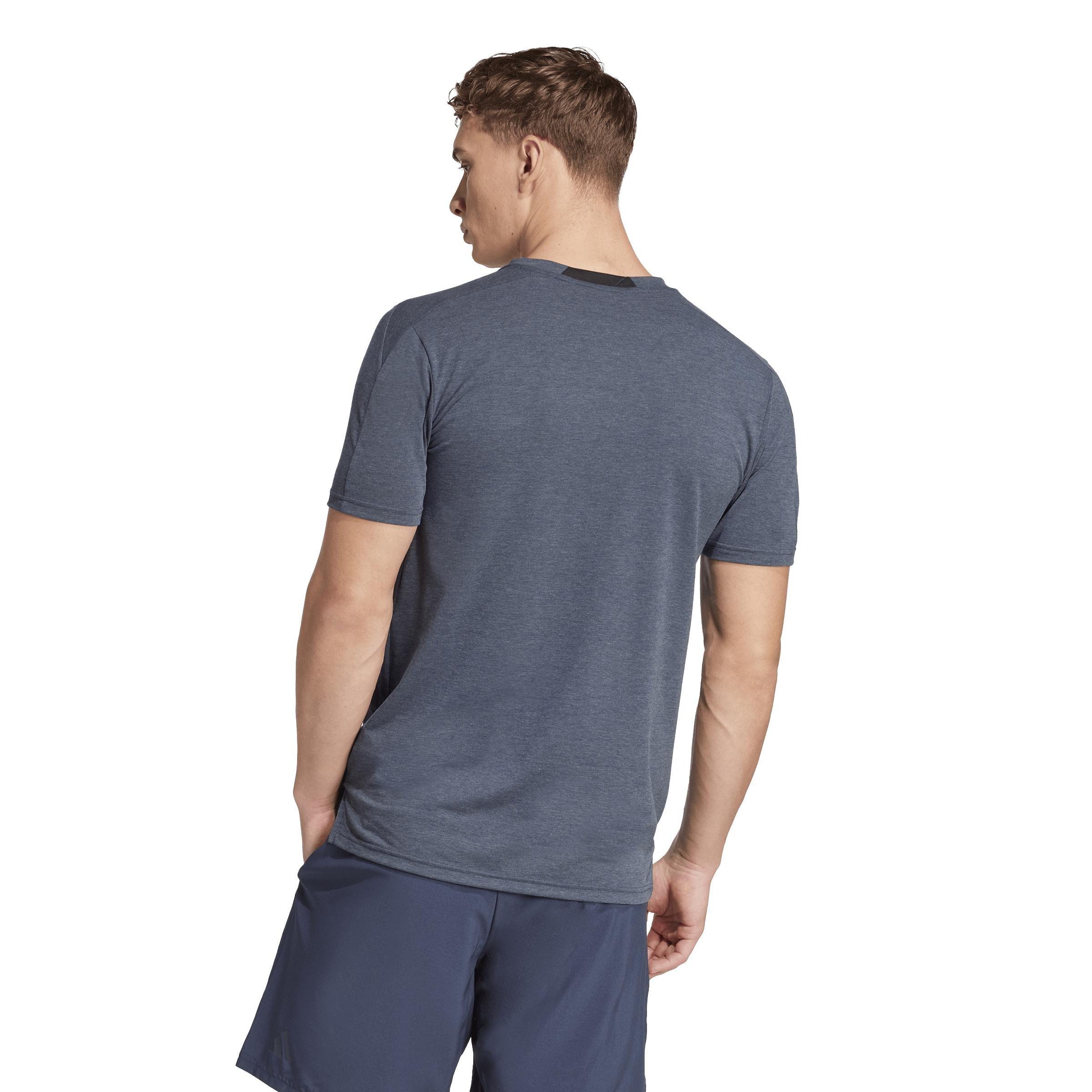 Designed 4 Training 3-Stripes Tee, Blue, A701_ONE, large image number 2