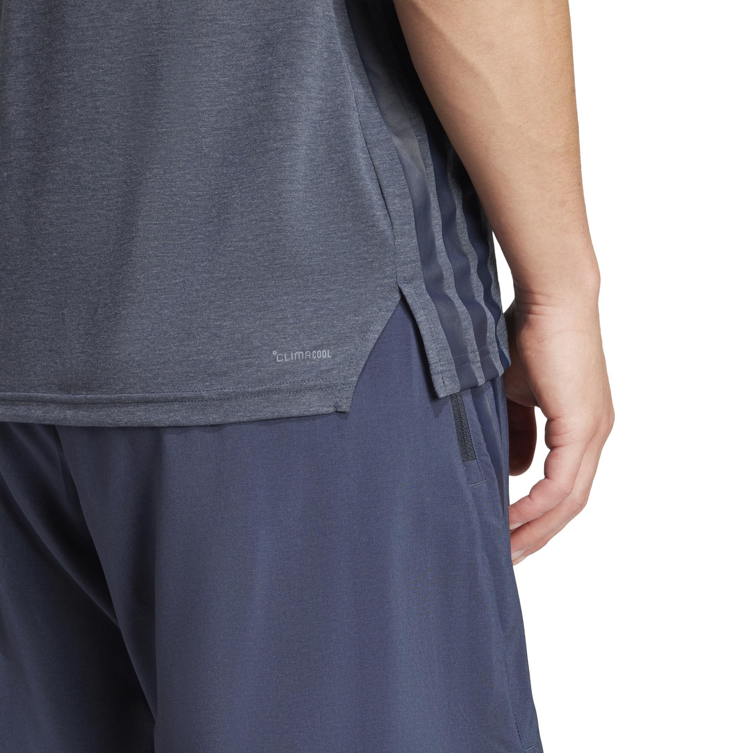 Designed 4 Training 3-Stripes Tee, Blue, A701_ONE, large image number 3
