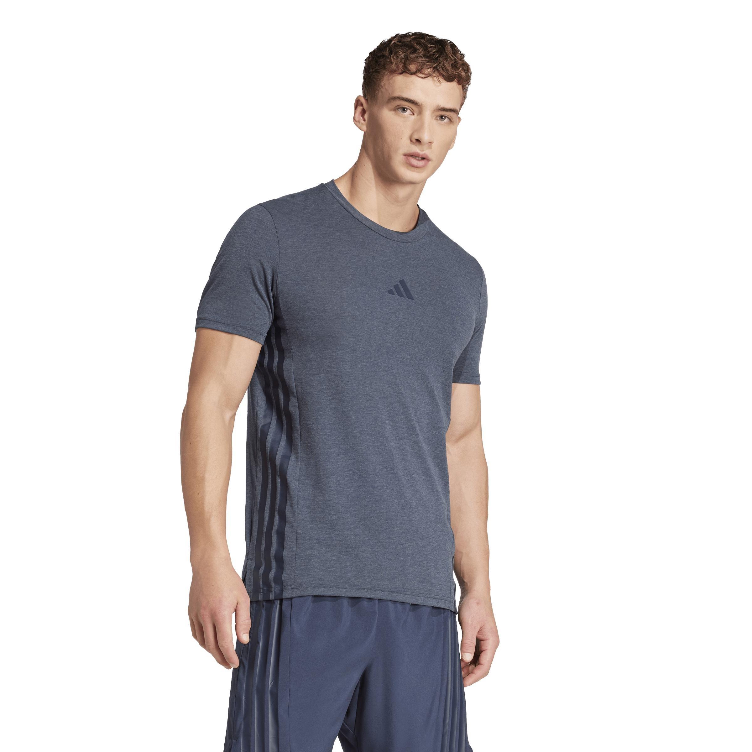 Designed 4 Training 3-Stripes Tee, Blue, A701_ONE, large image number 7