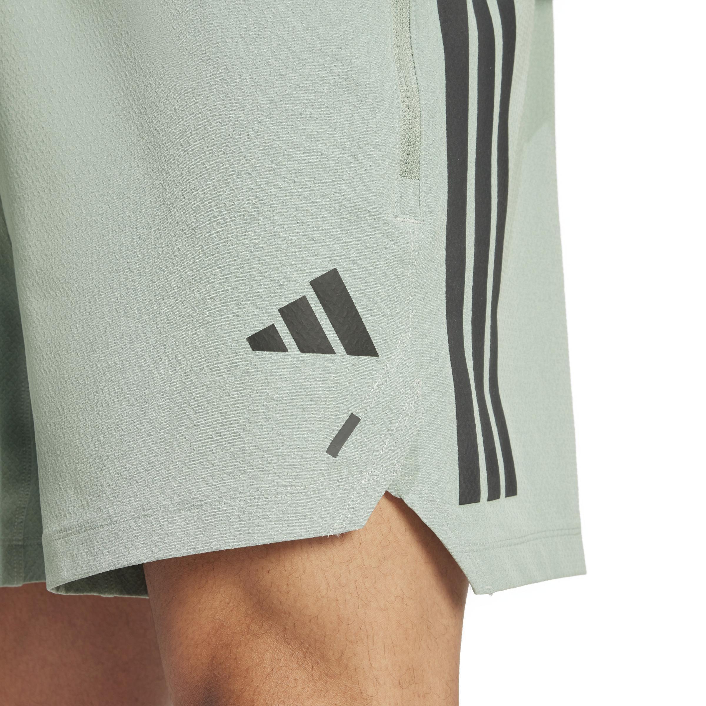 Power 3-Stripes Shorts, Green, A701_ONE, large image number 2