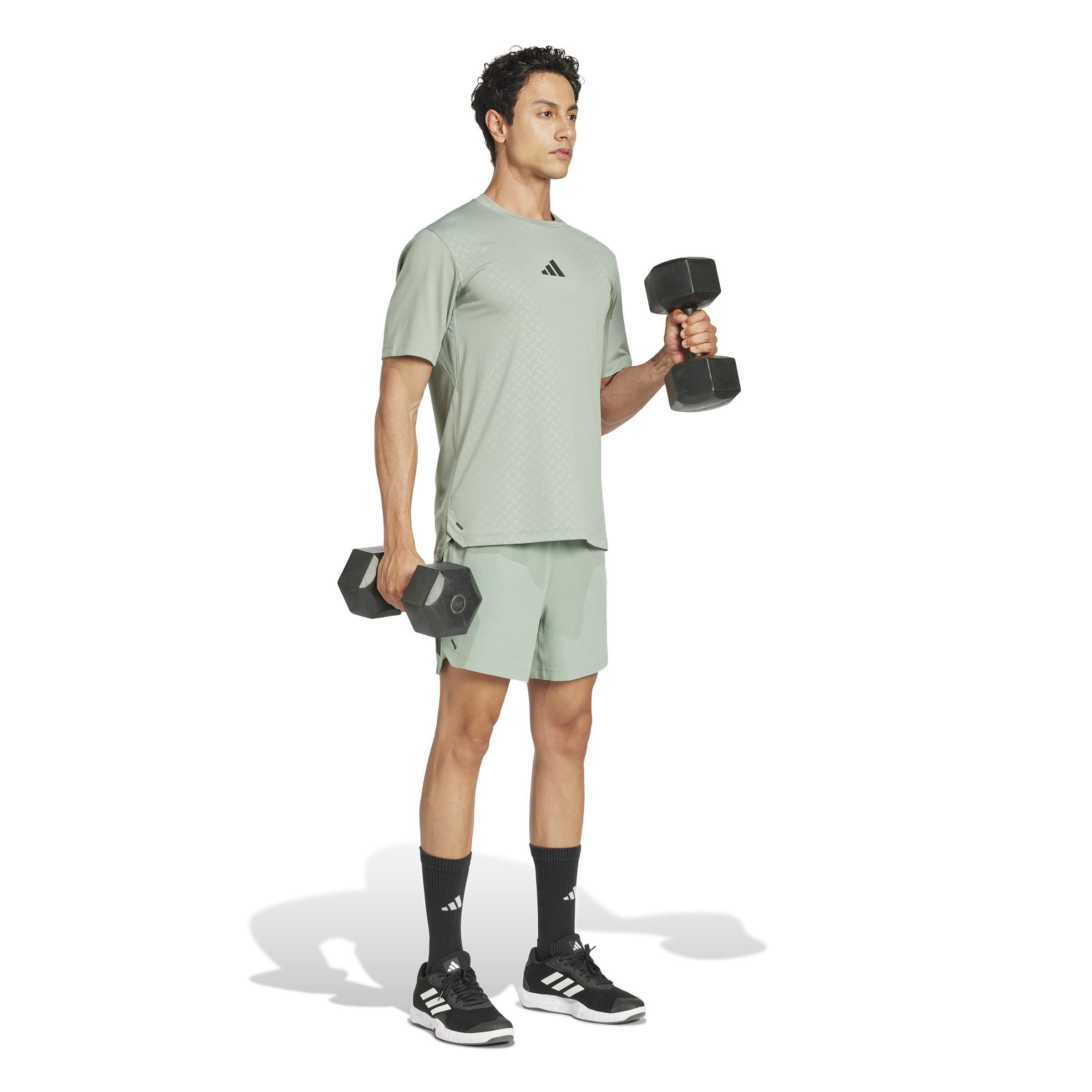 Power 3-Stripes Shorts, Green, A701_ONE, large image number 13