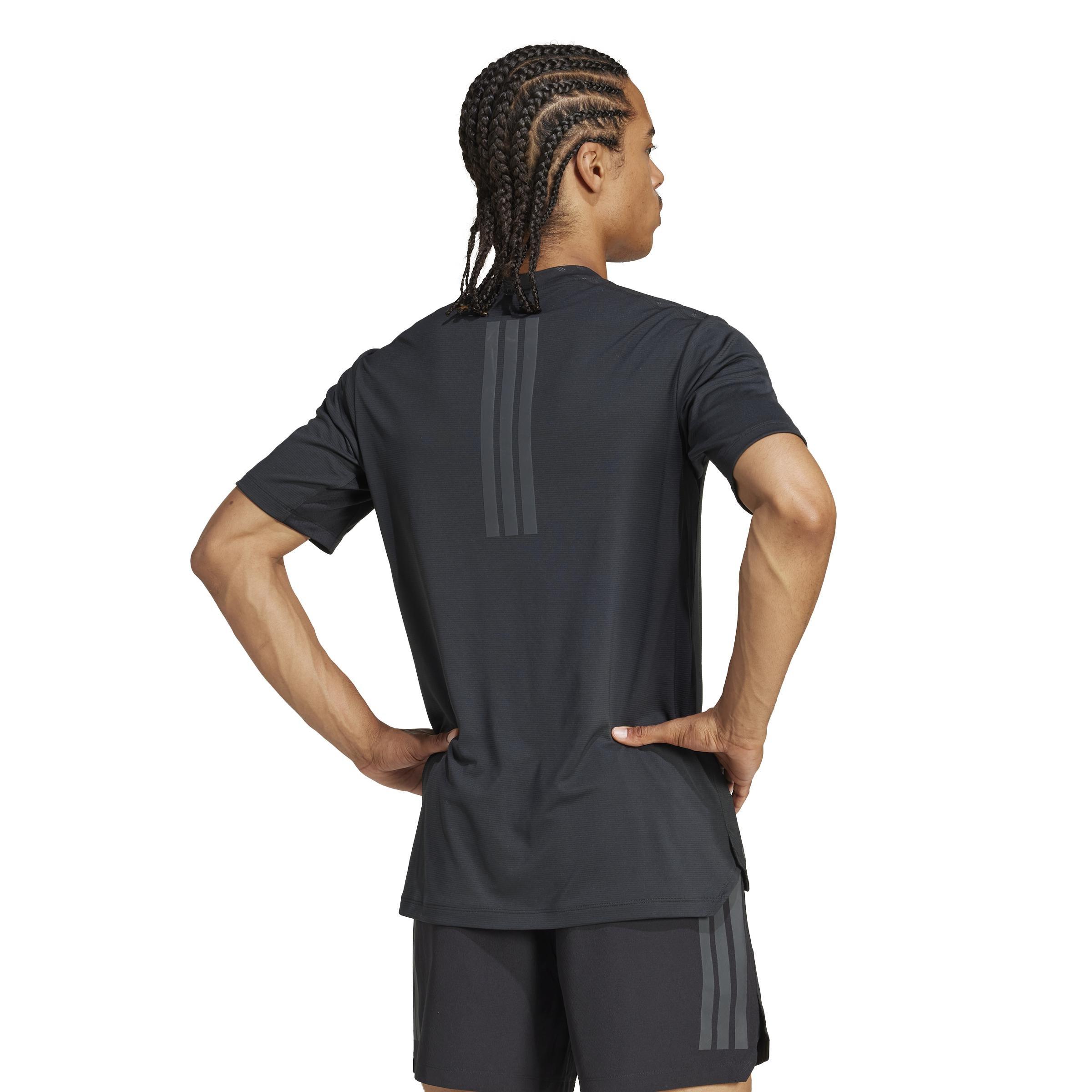 Power 3-Stripes T-Shirt, Black, A701_ONE, large image number 1