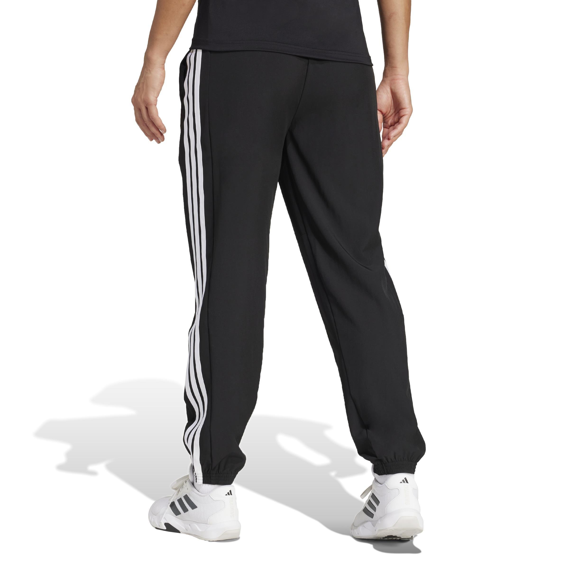 Train Essentials 3-Stripes Woven Joggers, Black, , large image number 2