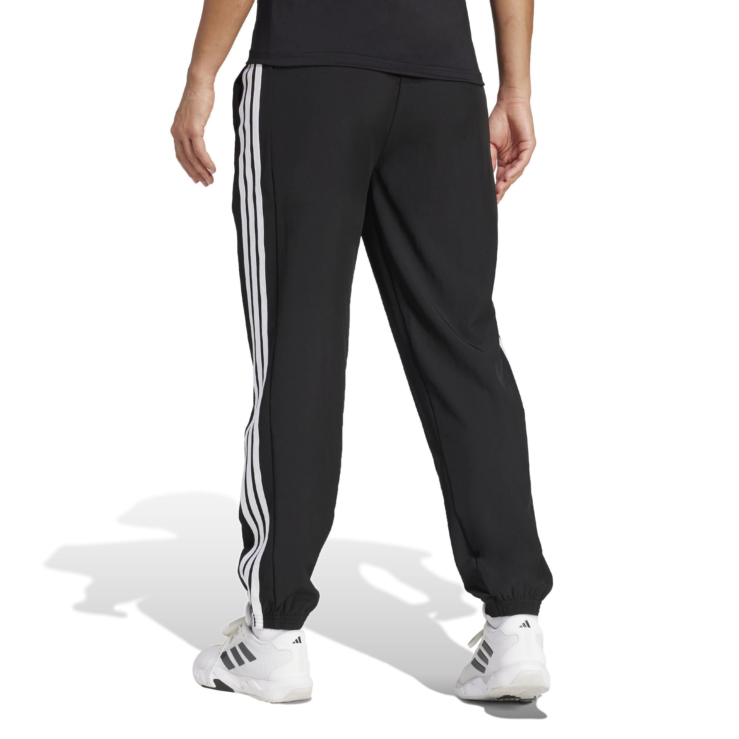 Train Essentials 3-Stripes Woven Joggers, Black, A701_ONE, large image number 2