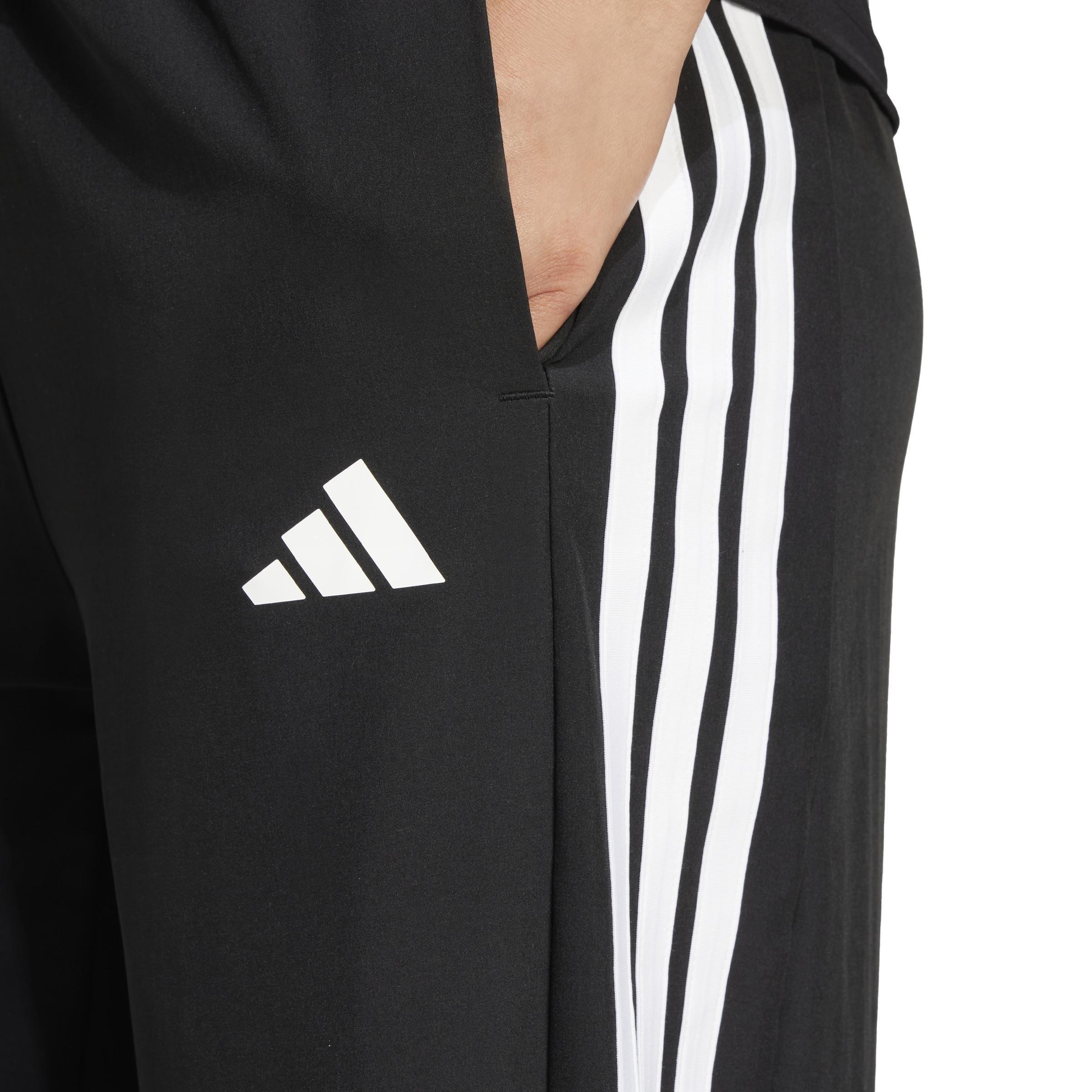 Train Essentials 3-Stripes Woven Joggers, Black, , large image number 4