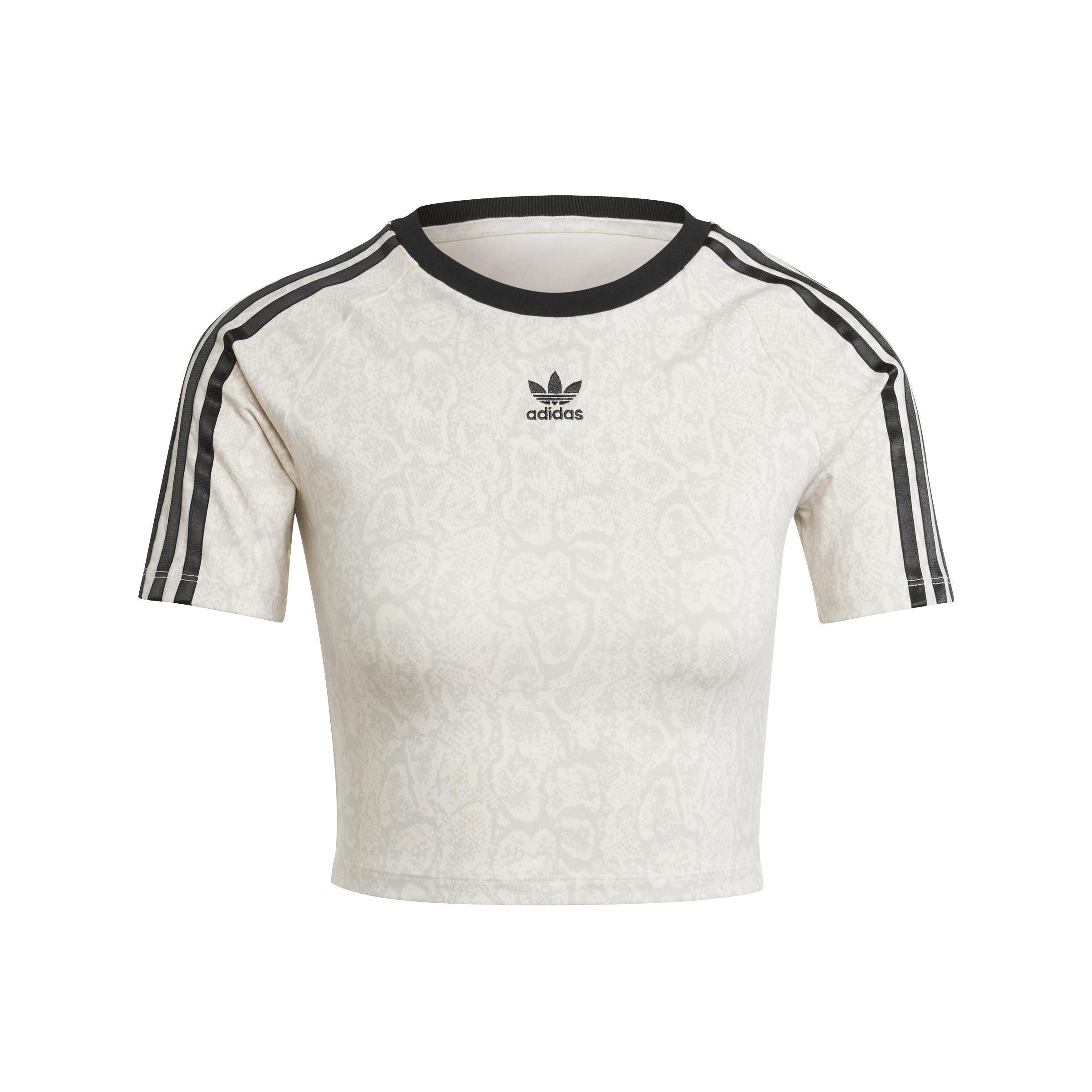 Snakeskin 3-Stripes Baby T-Shirt, White, , large image number 0