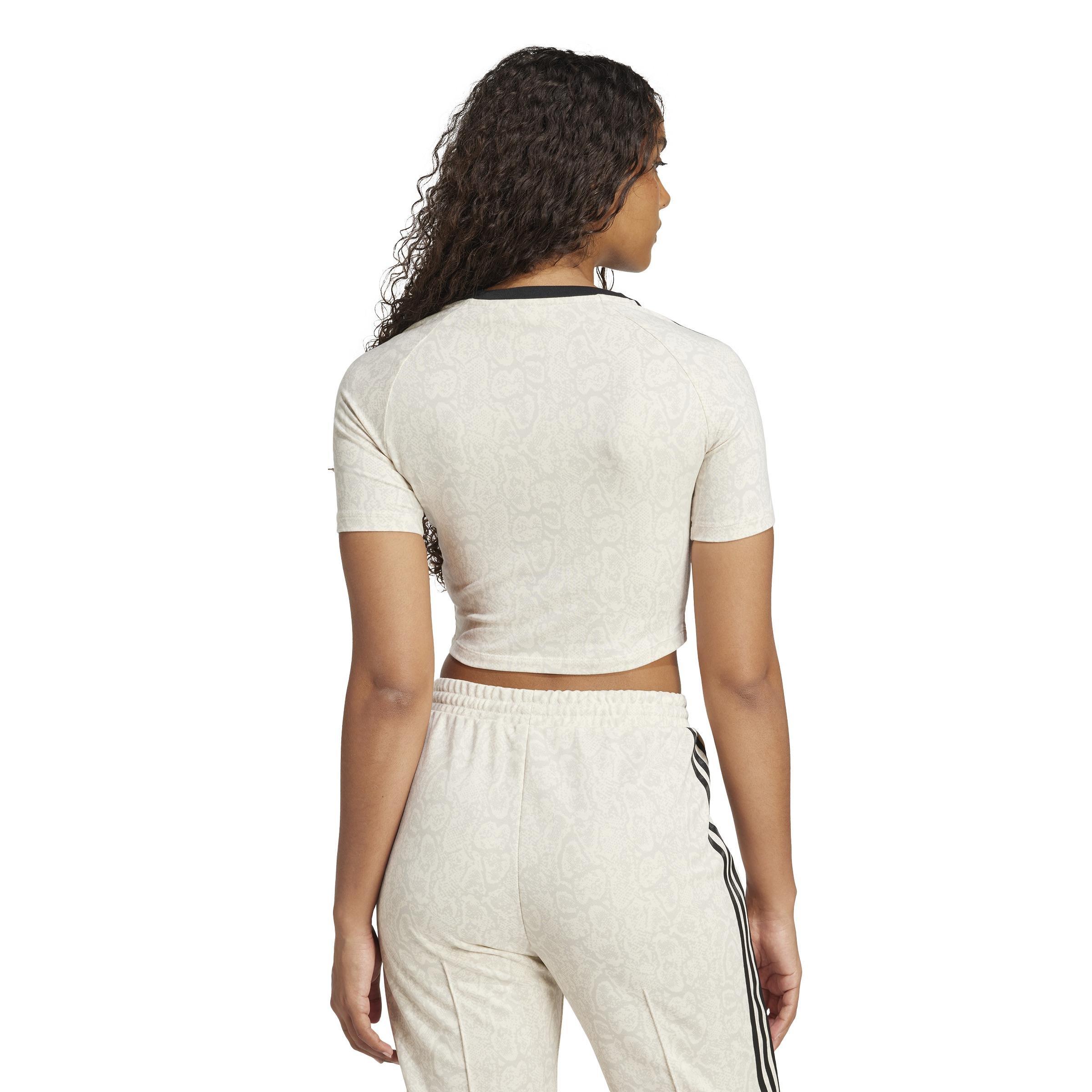 Snakeskin 3-Stripes Baby T-Shirt, White, , large image number 1