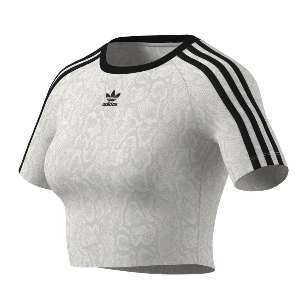 Snakeskin 3-Stripes Baby T-Shirt, White, , large image number 7