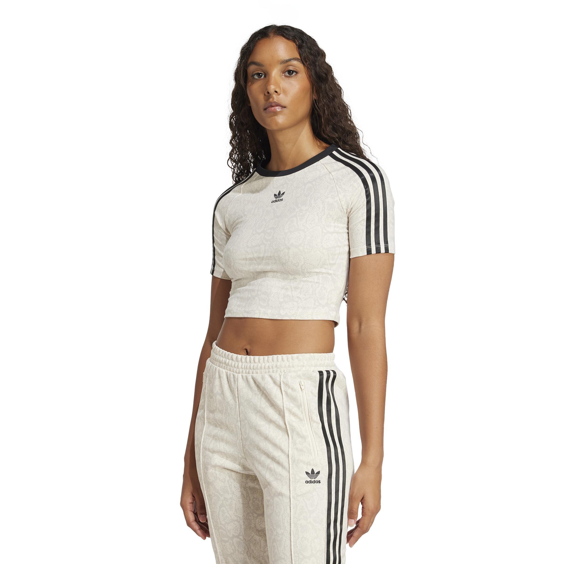 Snakeskin 3-Stripes Baby T-Shirt, White, , large image number 11