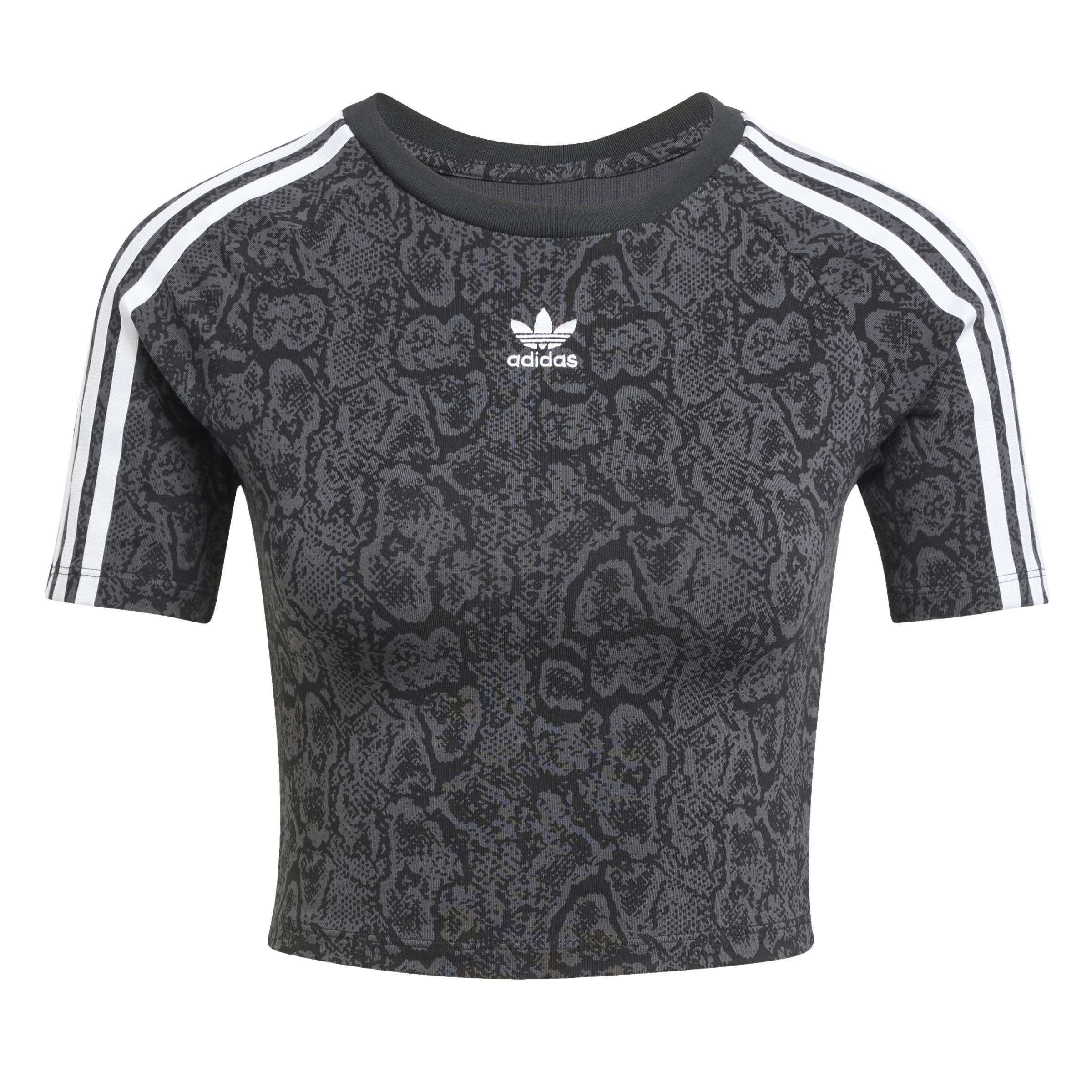 Snakeskin 3-Stripes Baby T-Shirt, Black, , large image number 1