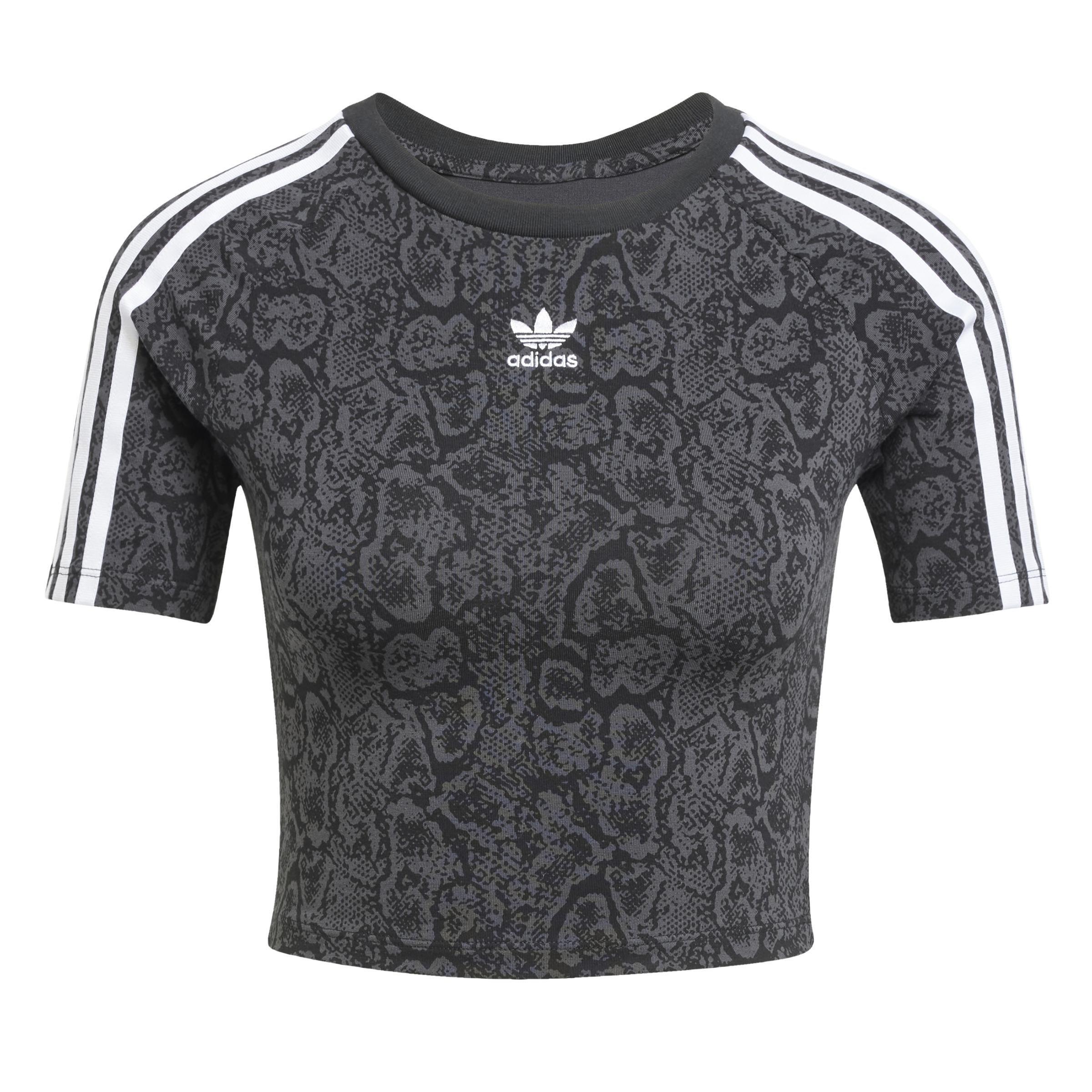 Snakeskin 3-Stripes Baby T-Shirt, Black, A701_ONE, large image number 1