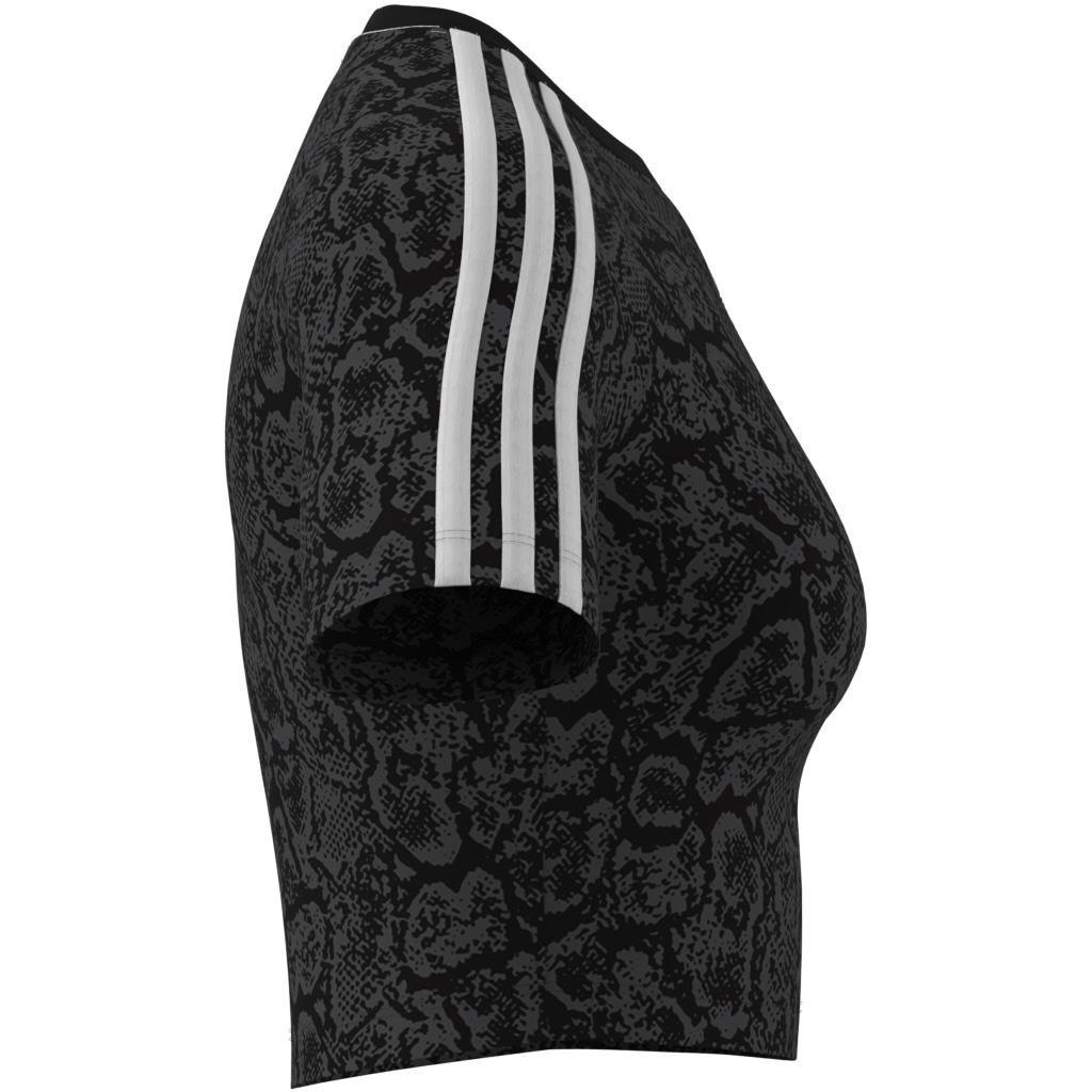 Snakeskin 3-Stripes Baby T-Shirt, Black, , large image number 11