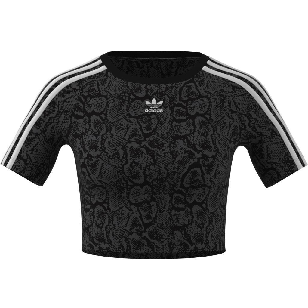 Snakeskin 3-Stripes Baby T-Shirt, Black, , large image number 13