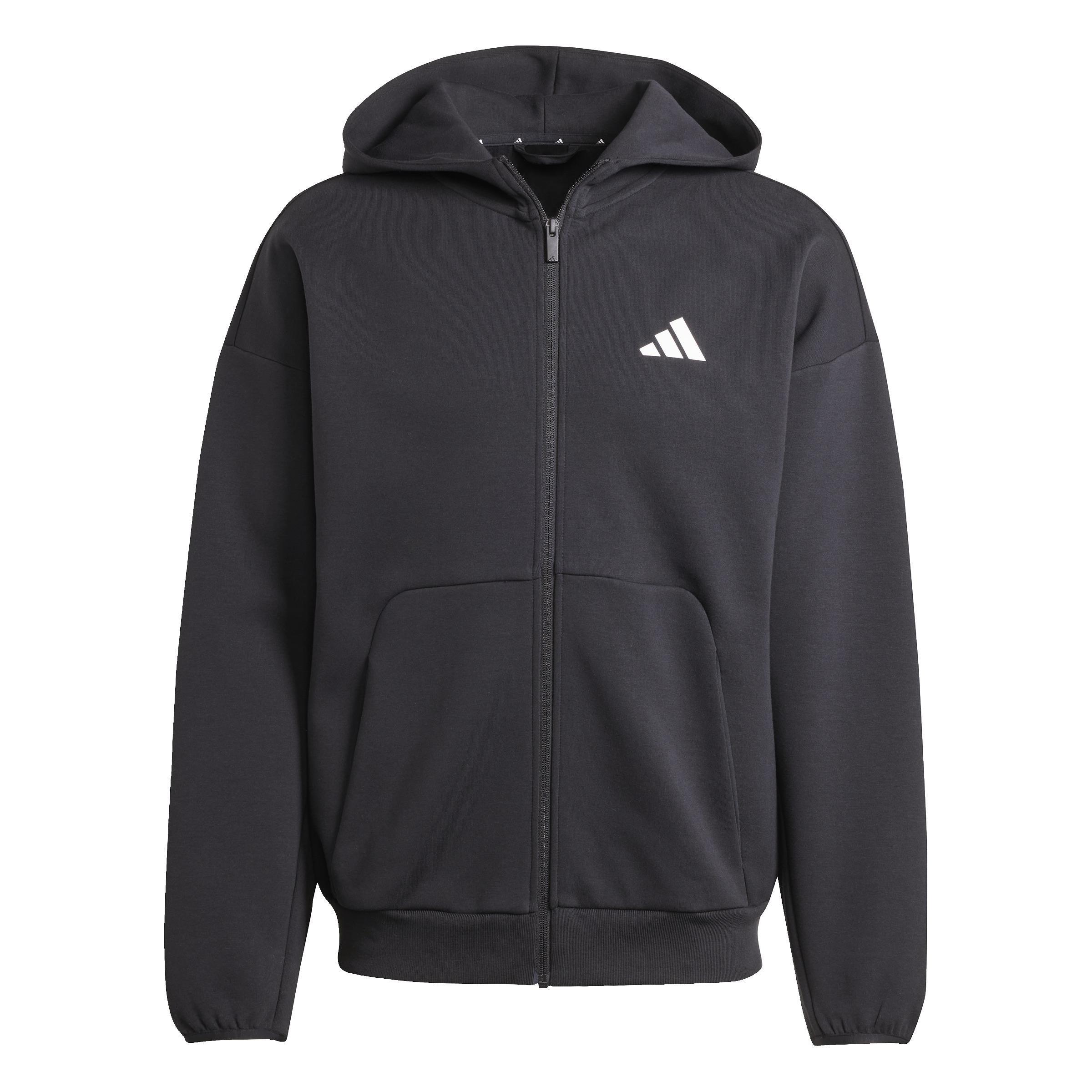 Future Icons Small Logo Full-Zip Hoodie, Black, , large image number 1