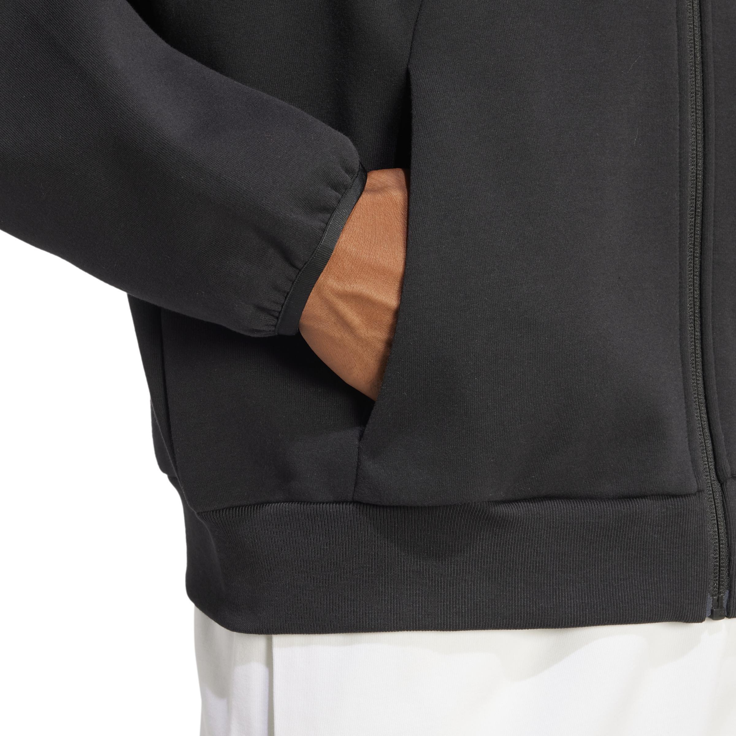 Future Icons Small Logo Full-Zip Hoodie, Black, , large image number 4