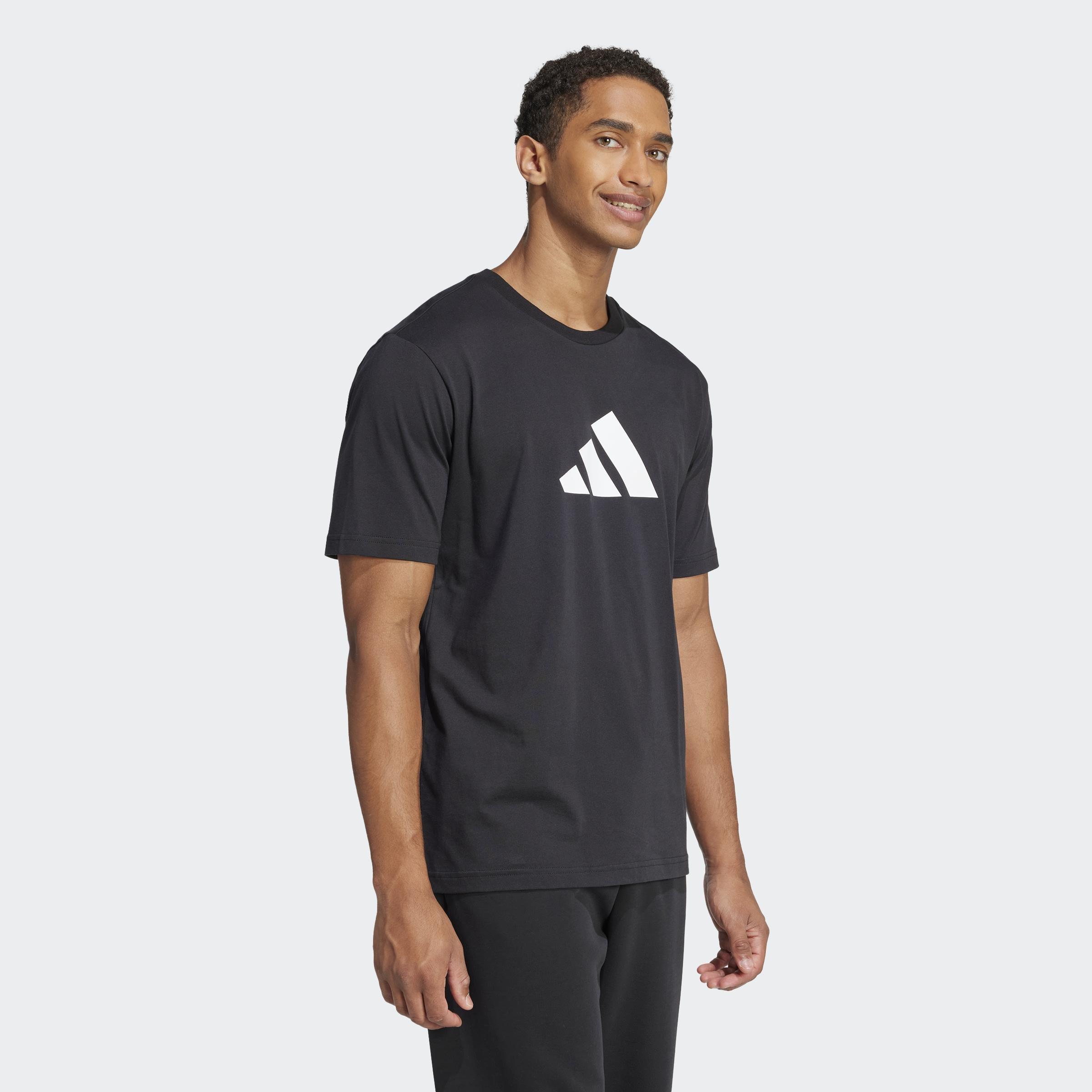 Future Icons 3 Bar Logo T-Shirt, Black, A701_ONE, large image number 2