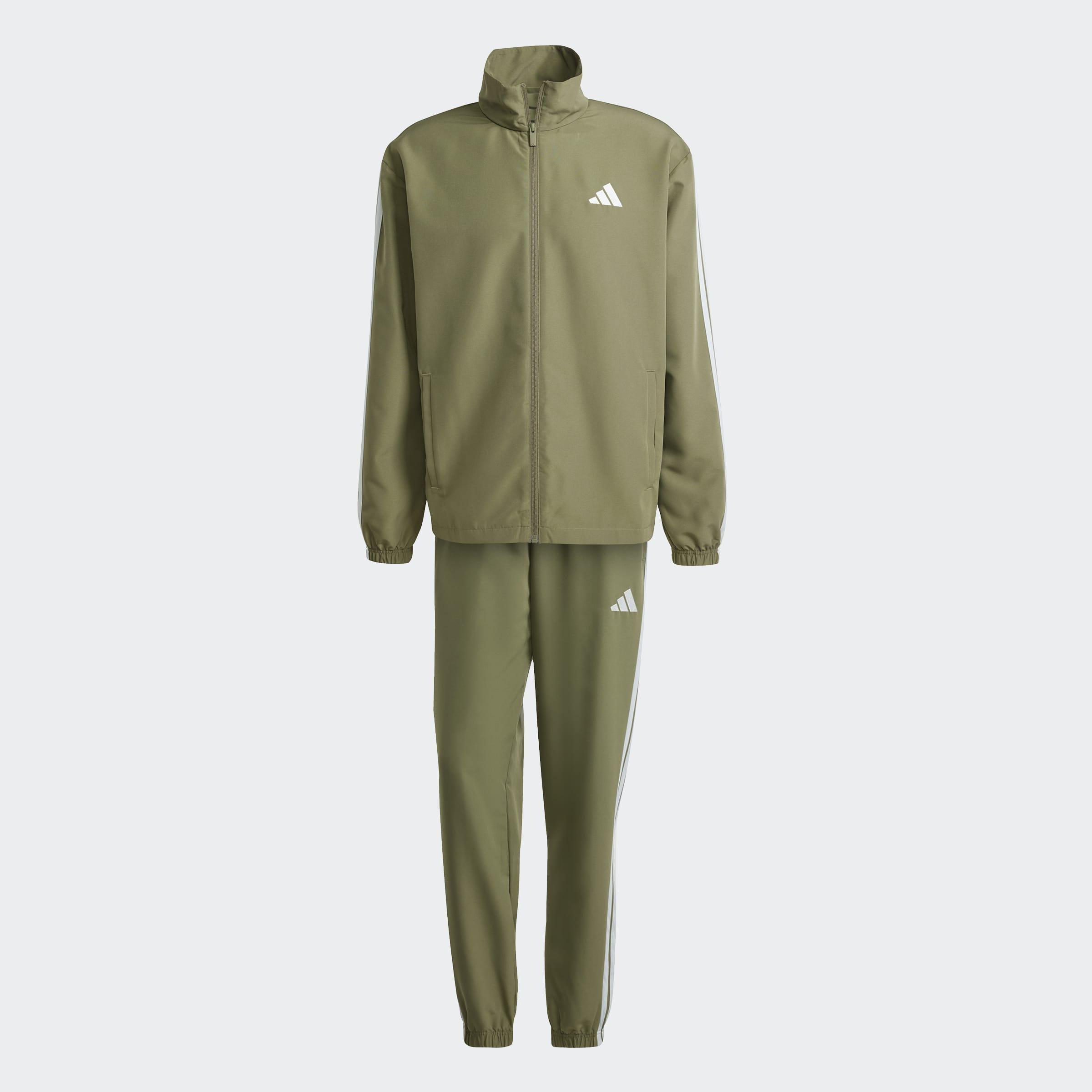3-Stripes Woven Tracksuits, Green, A701_ONE, large image number 0
