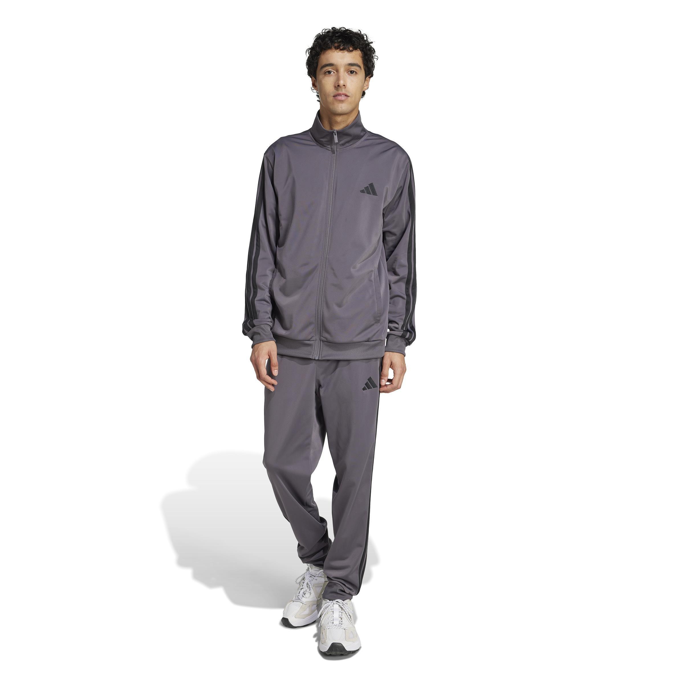 Sportswear Basic 3-Stripes Tricot Track Suit, Grey, A701_ONE, large image number 9