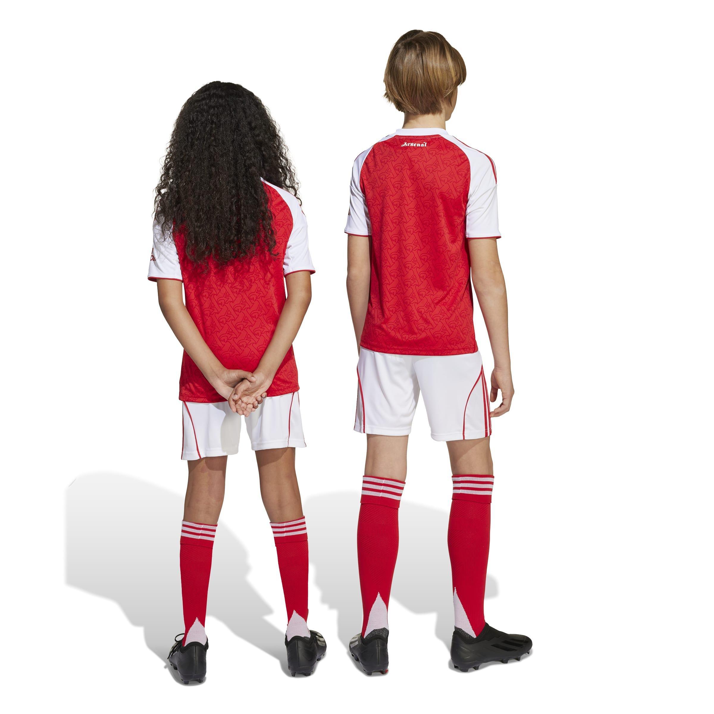 Kids Unisex Arsenal 25/26 Home Shorts, White, A701_ONE, large image number 1