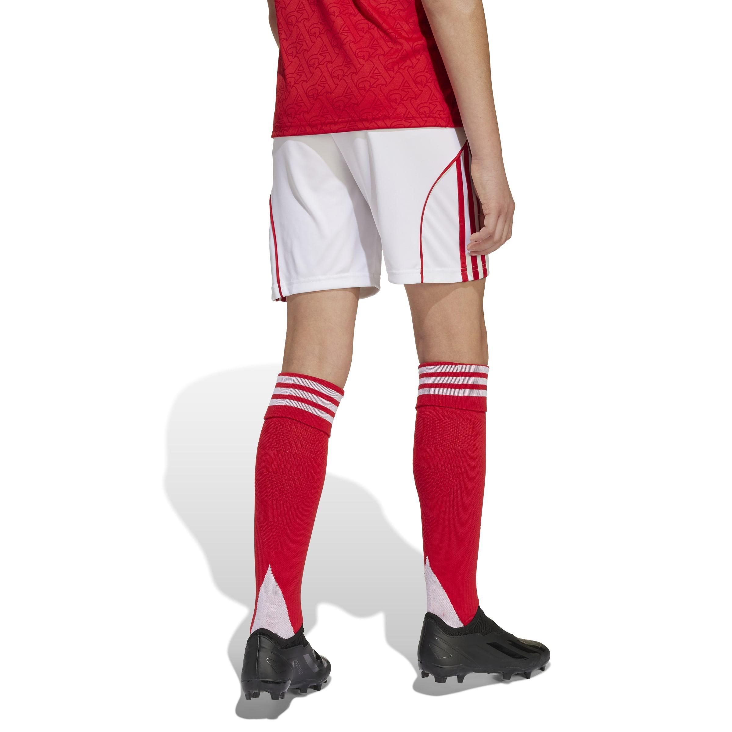 Kids Unisex Arsenal 25/26 Home Shorts, White, A701_ONE, large image number 2