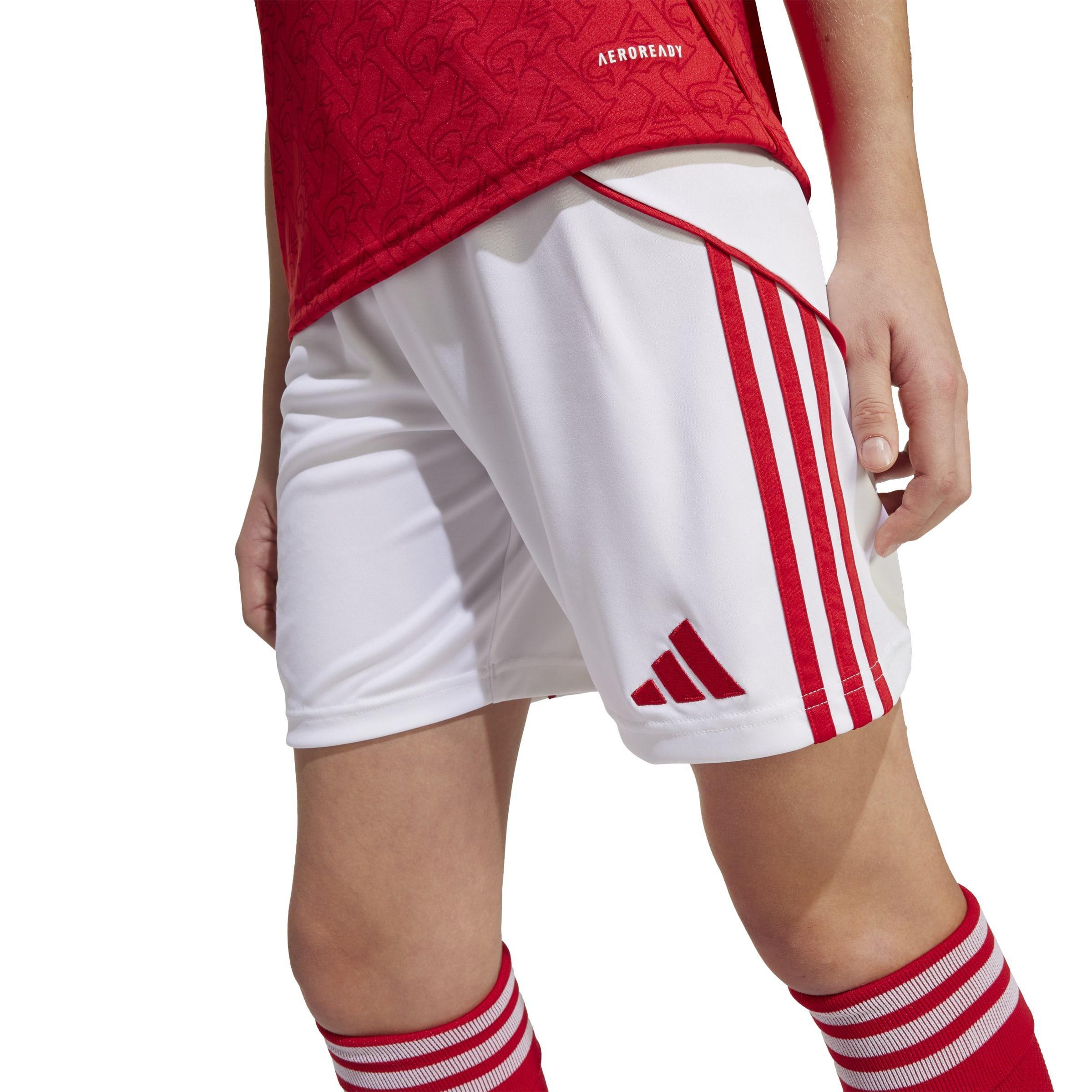 Kids Unisex Arsenal 25/26 Home Shorts, White, A701_ONE, large image number 4