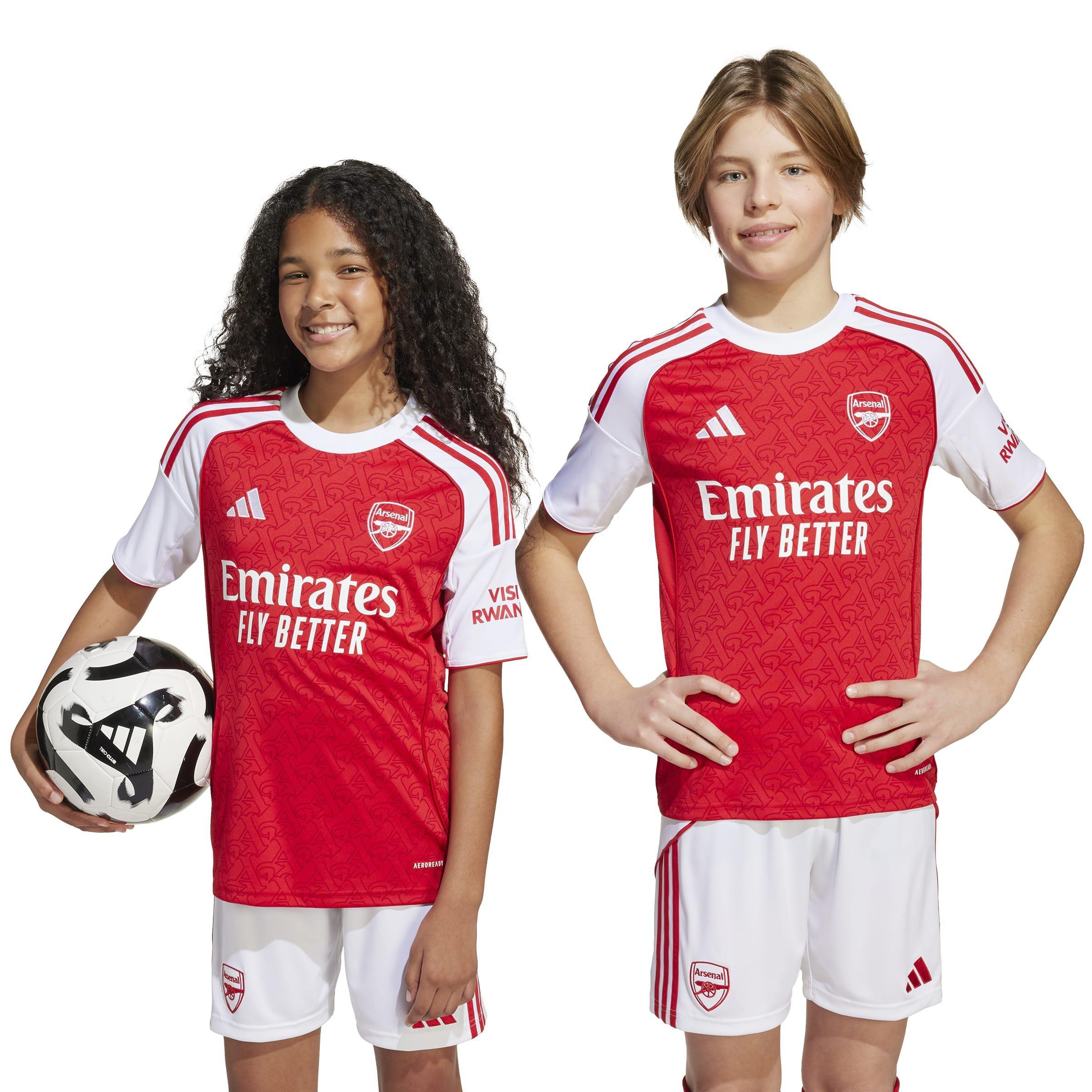 Kids Unisex Arsenal 25/26 Home Jersey, Red, A701_ONE, large image number 7