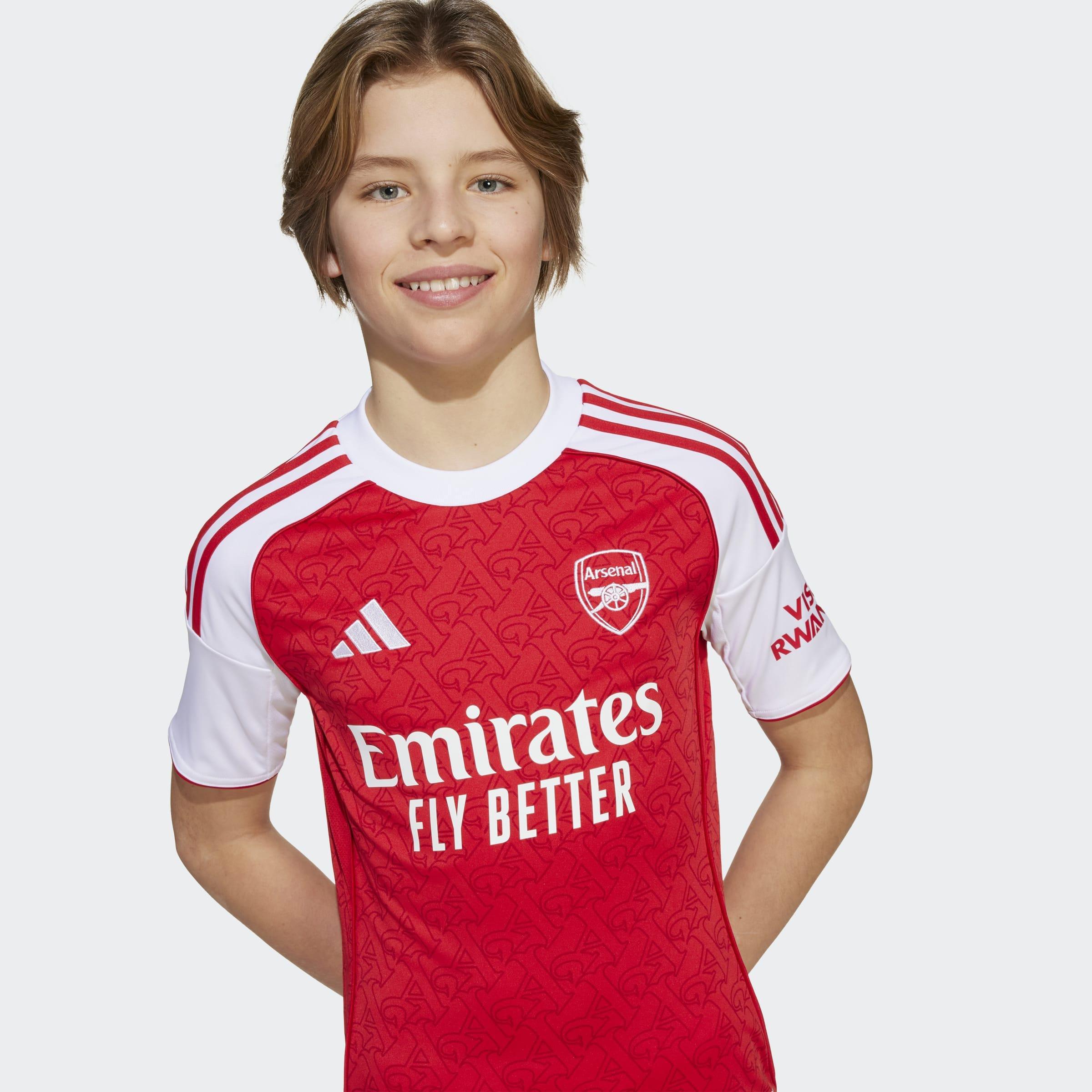 Kids Unisex Arsenal 25/26 Home Jersey, Red, A701_ONE, large image number 11