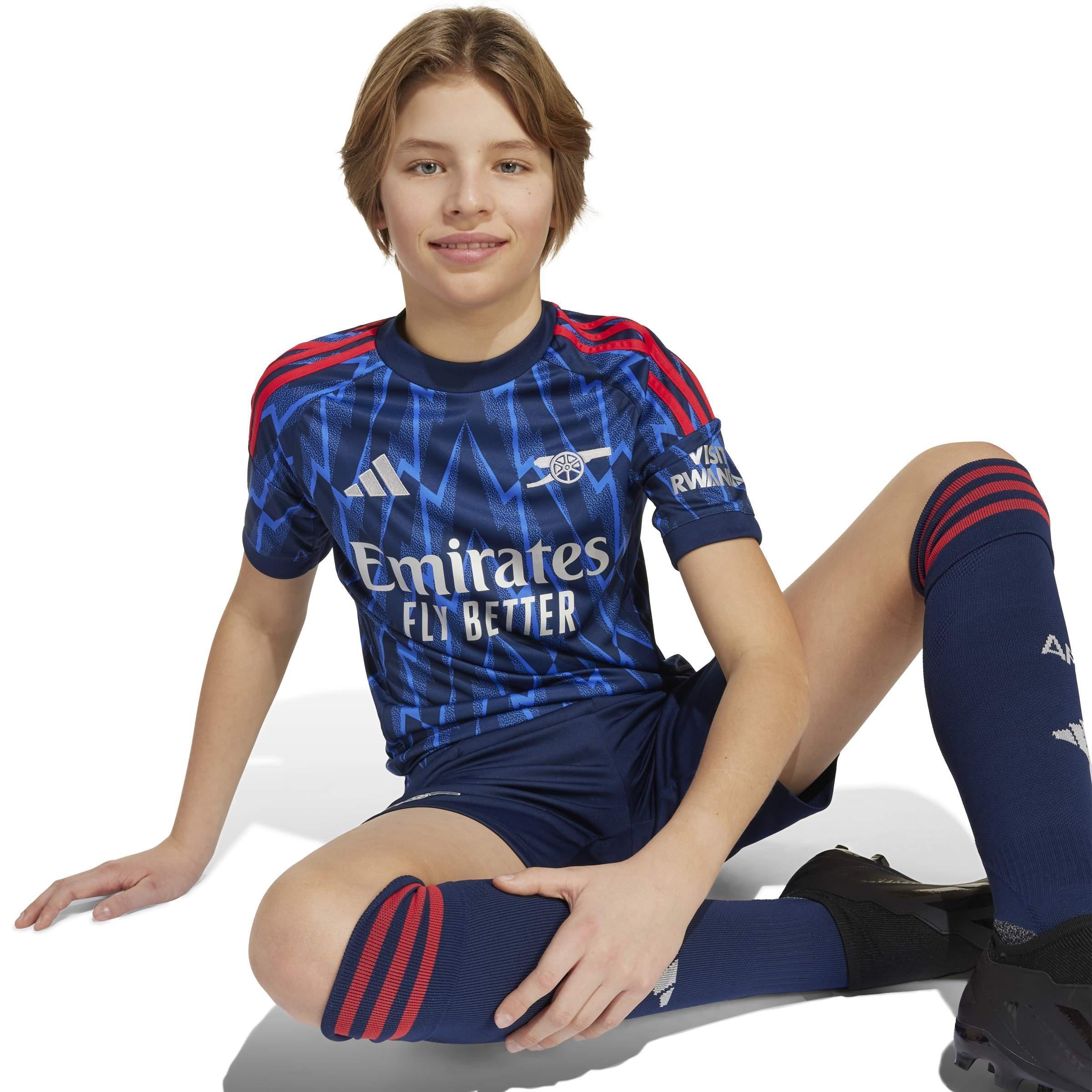 Kids Unisex Arsenal 25/26 Away Jersey, Blue, A701_ONE, large image number 4
