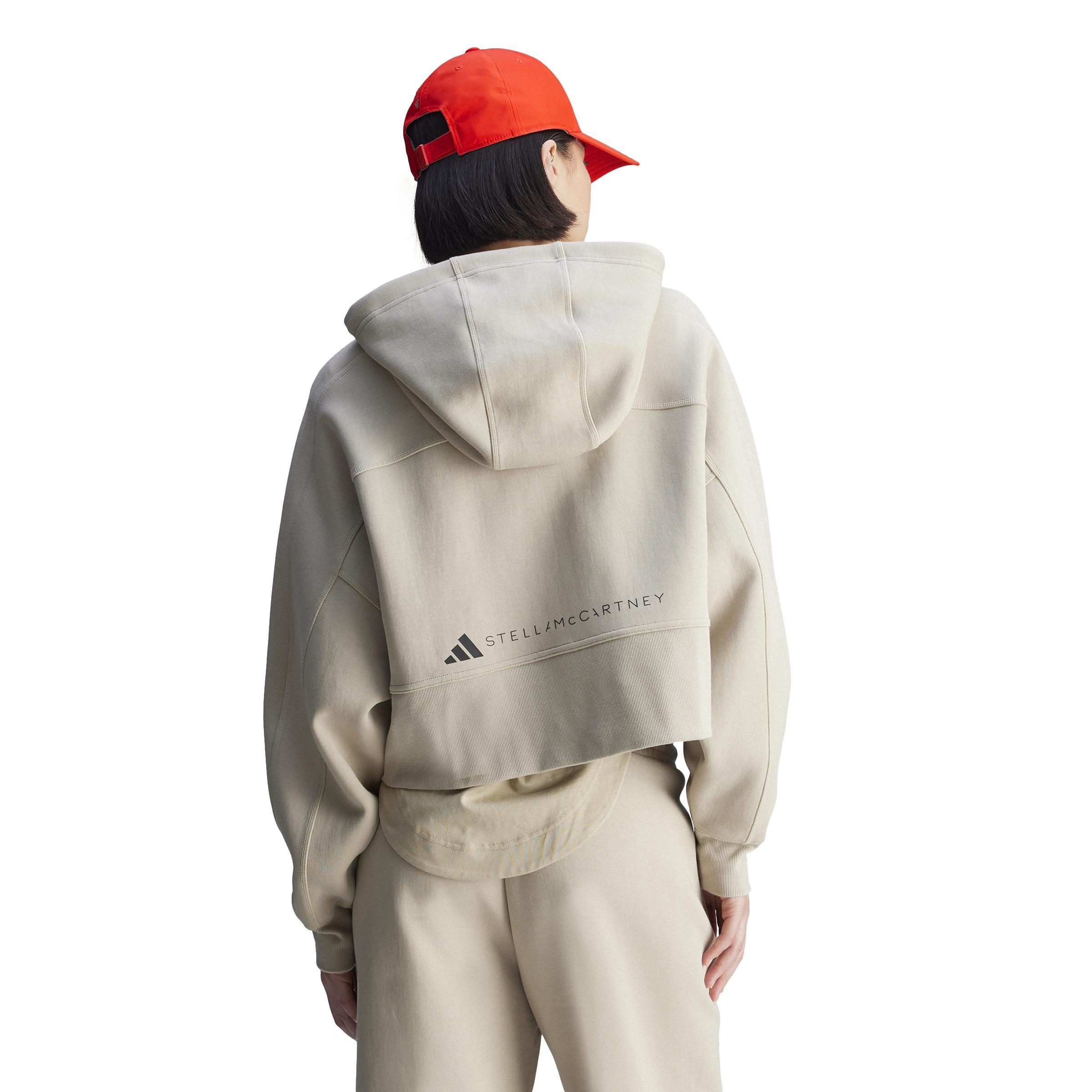 adidas by Stella McCartney Sportswear Cropped Hoodie, Beige, , large image number 2