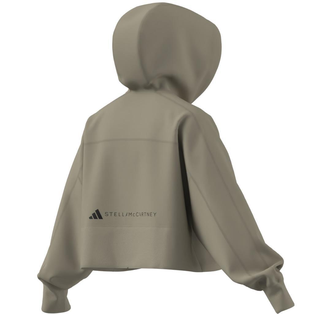 adidas by Stella McCartney Sportswear Cropped Hoodie, Beige, , large image number 7