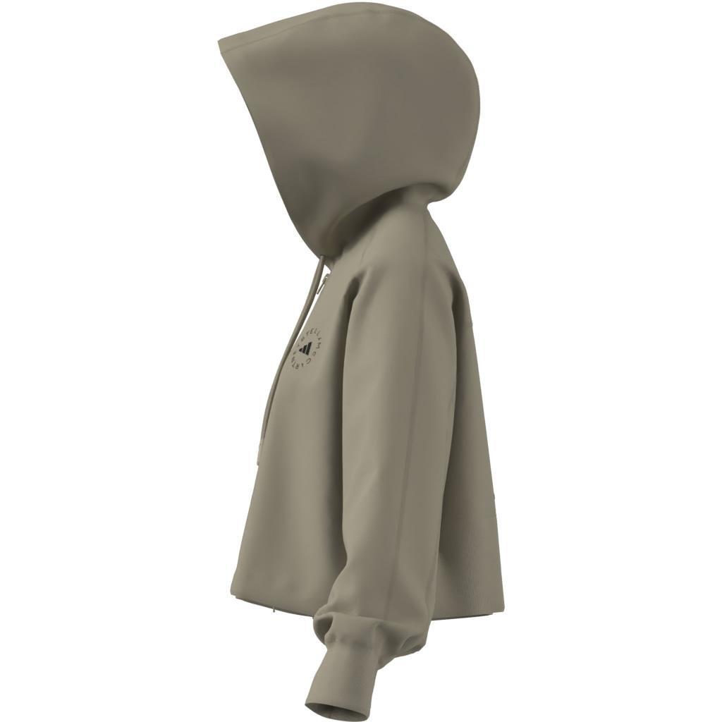 adidas by Stella McCartney Sportswear Cropped Hoodie, Beige, , large image number 9