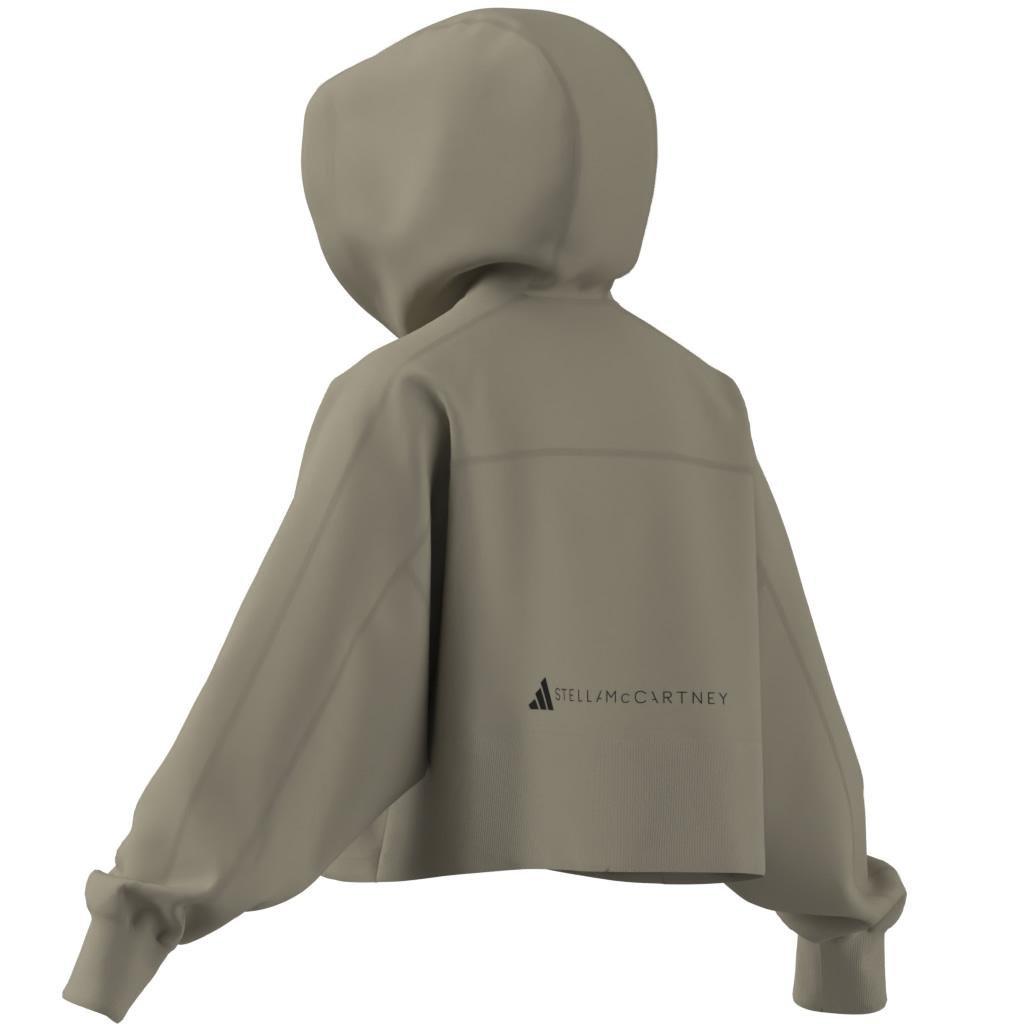 adidas by Stella McCartney Sportswear Cropped Hoodie, Beige, , large image number 10