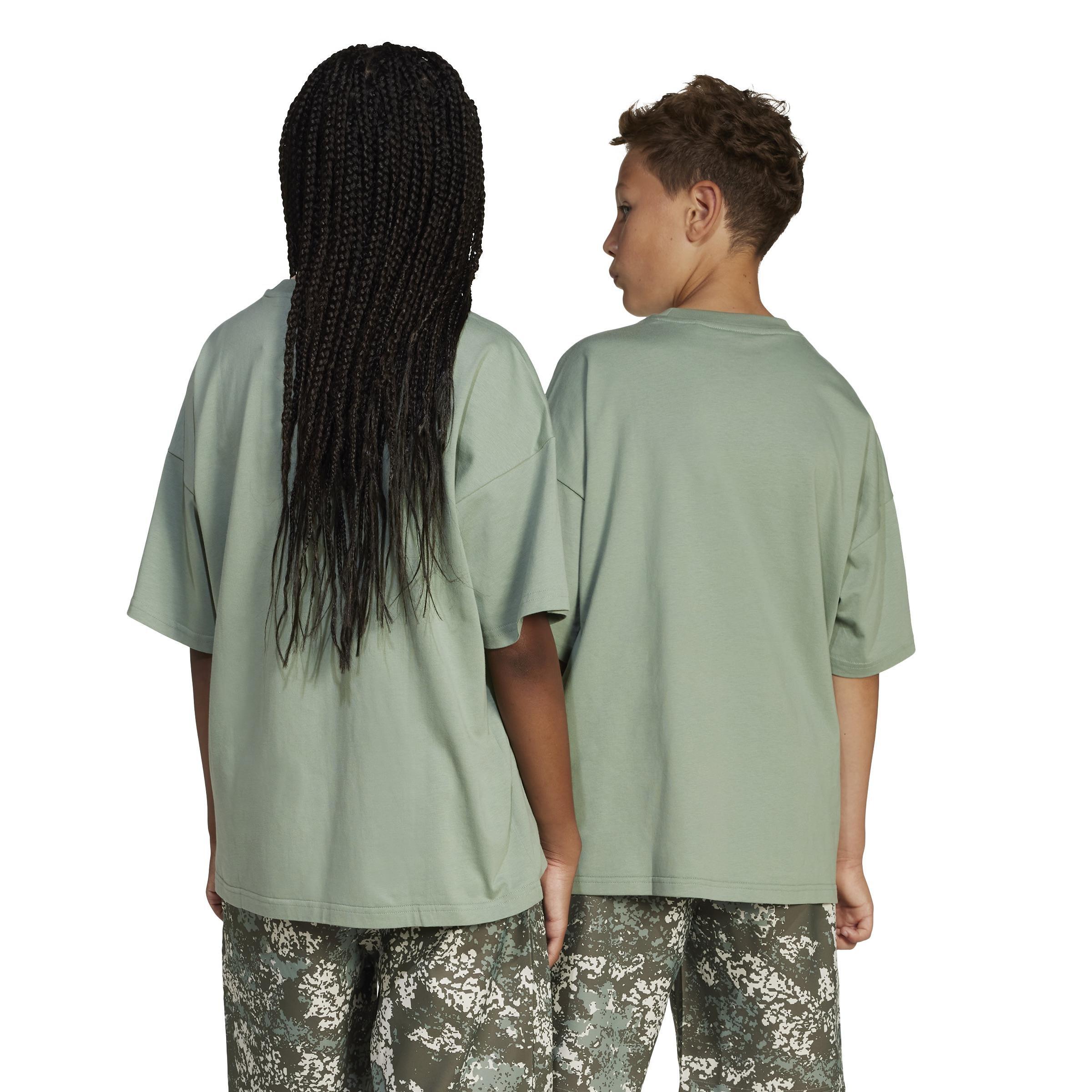 Unisex Kids Loose T-Shirt, Green, , large image number 3