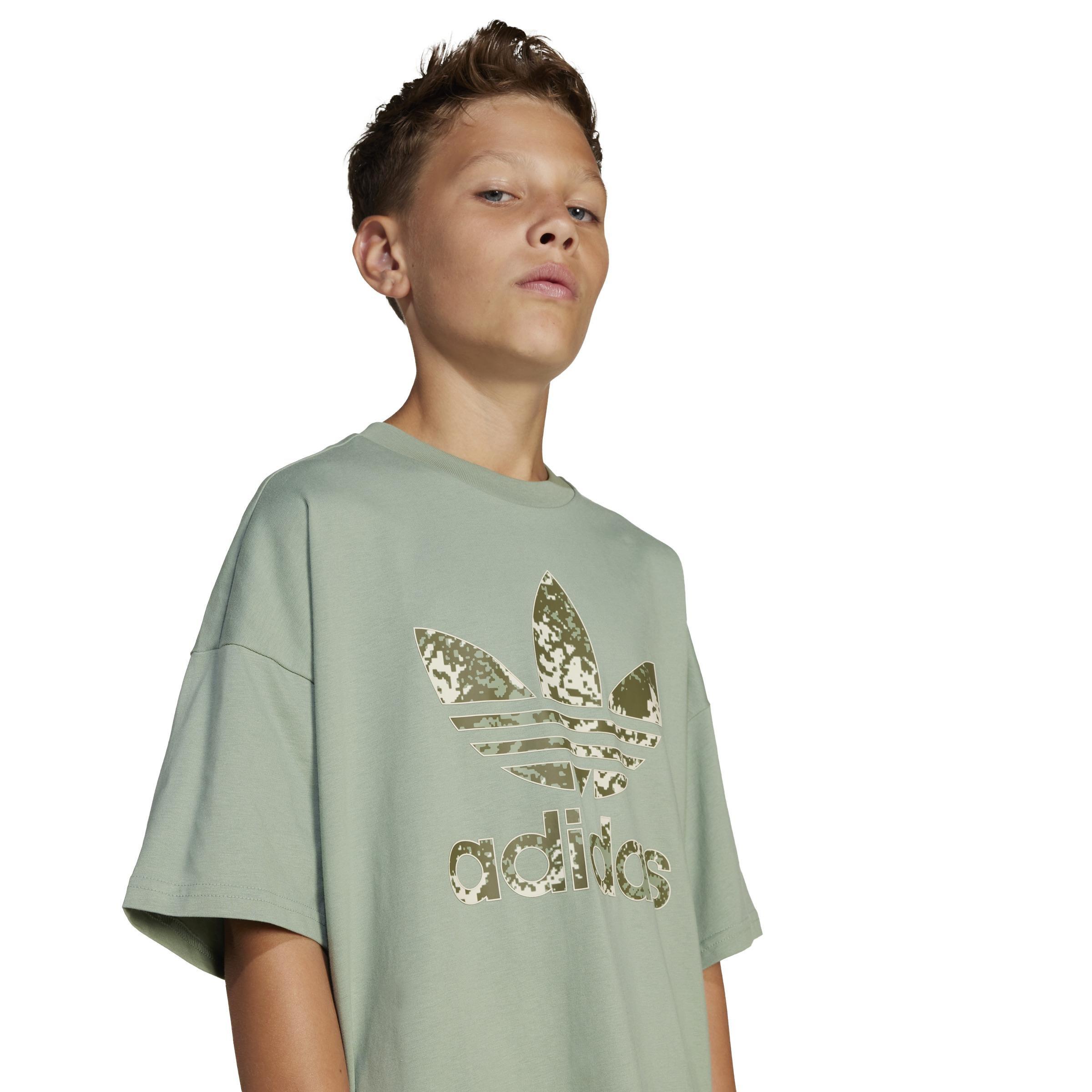 Unisex Kids Loose T-Shirt, Green, , large image number 5