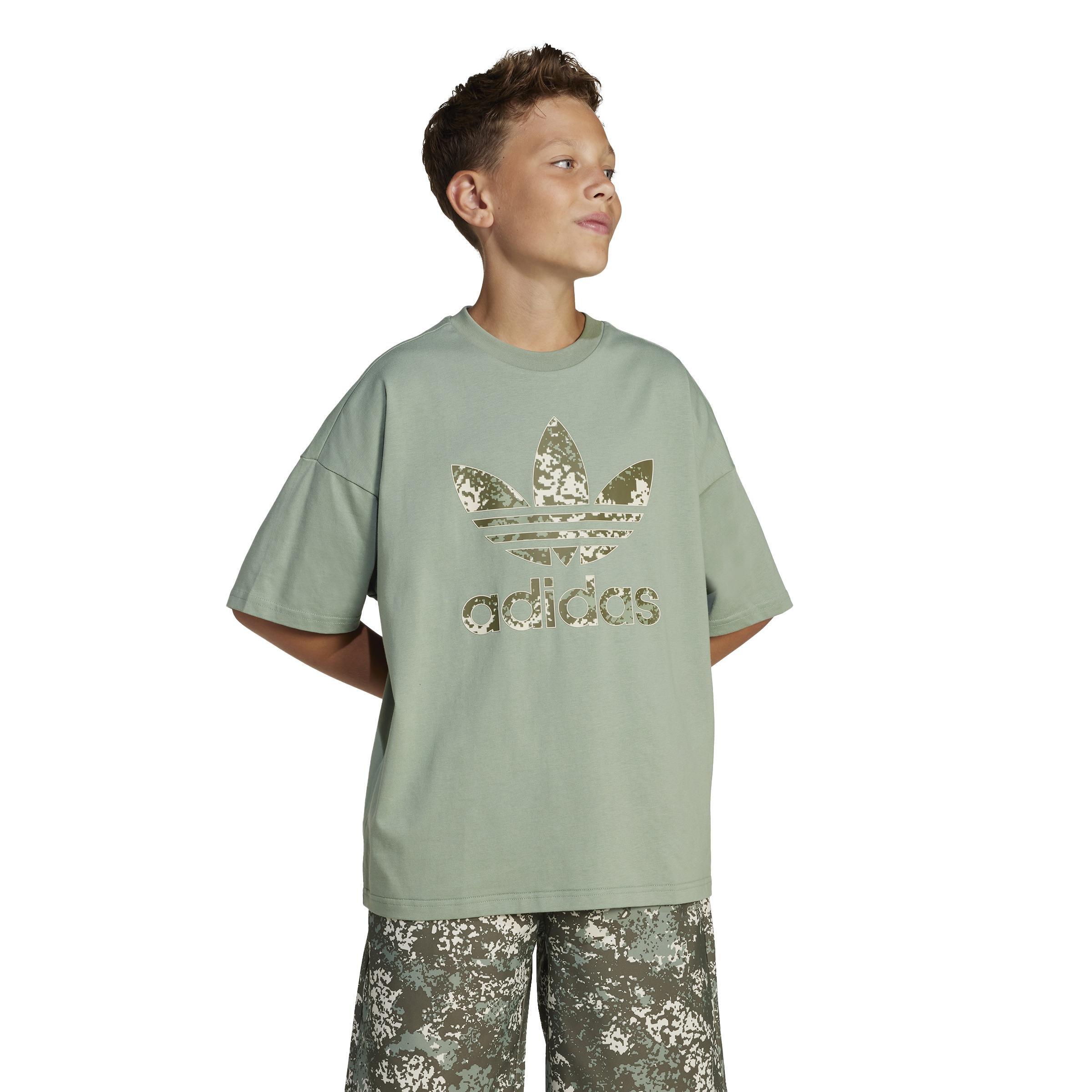 Unisex Kids Loose T-Shirt, Green, , large image number 7