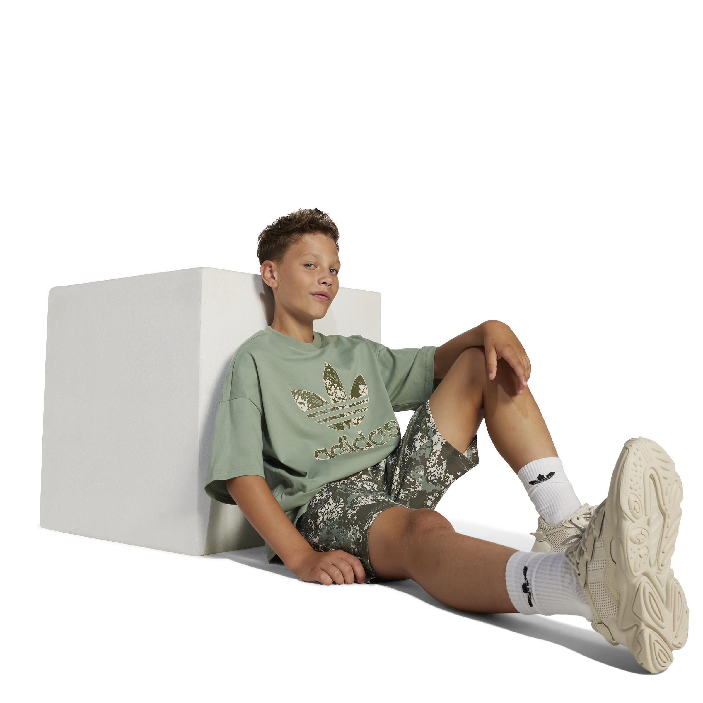 Unisex Kids Loose T-Shirt, Green, , large image number 10
